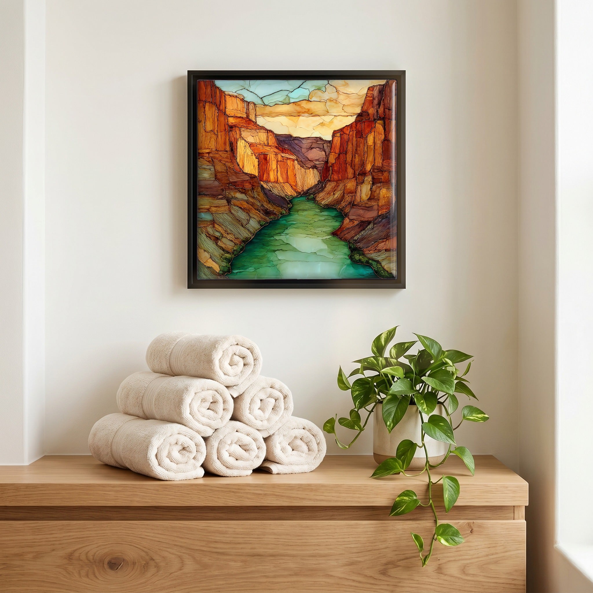 A quiet corner of the bath.
