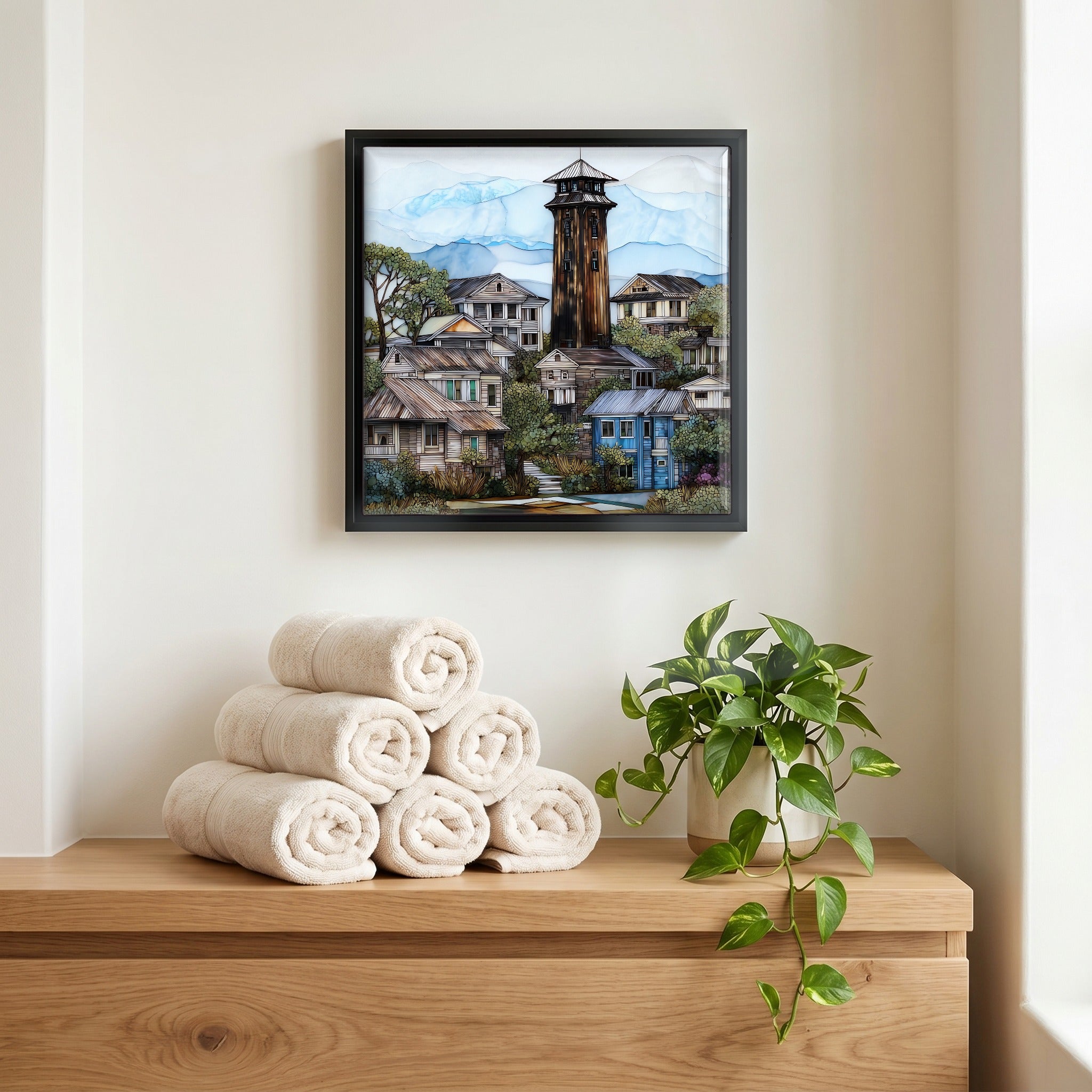 A quiet corner of the bath.