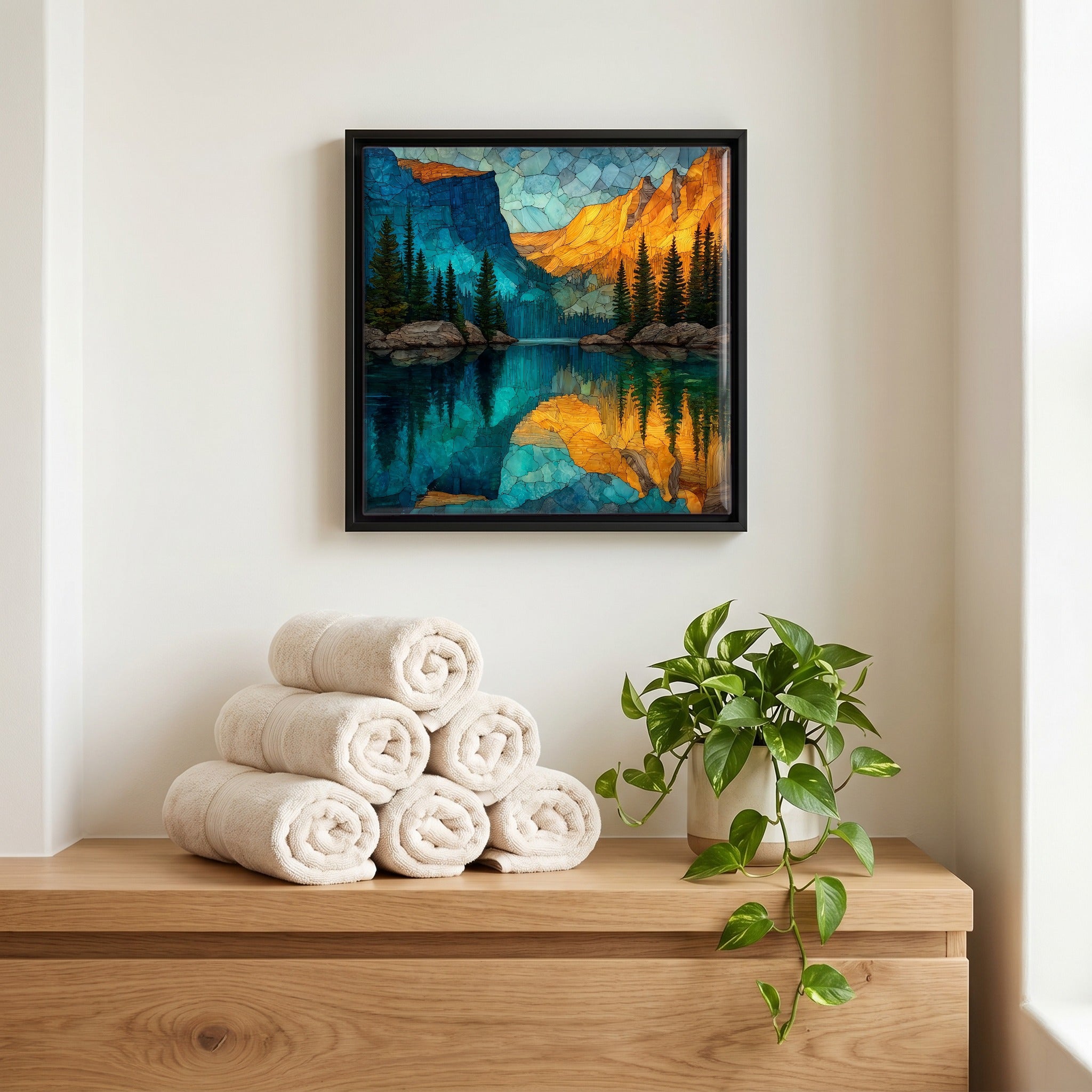 A quiet corner of the bath.