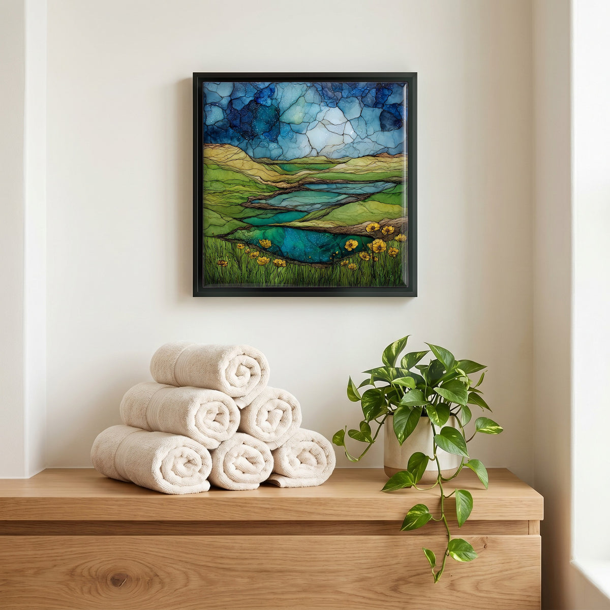 A quiet corner of the bath.