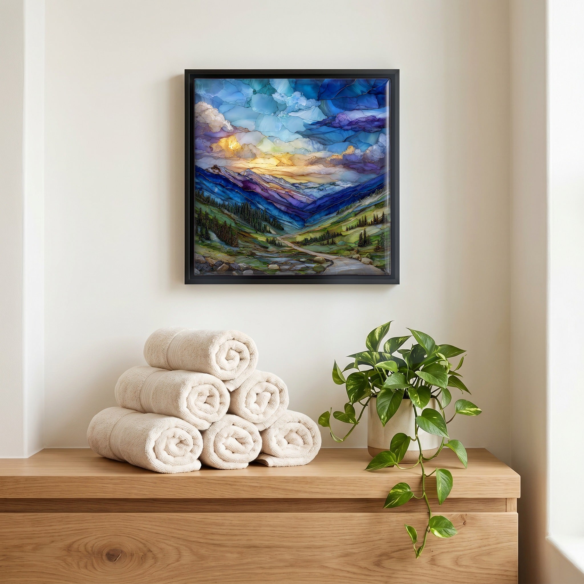 A quiet corner of the bath.
