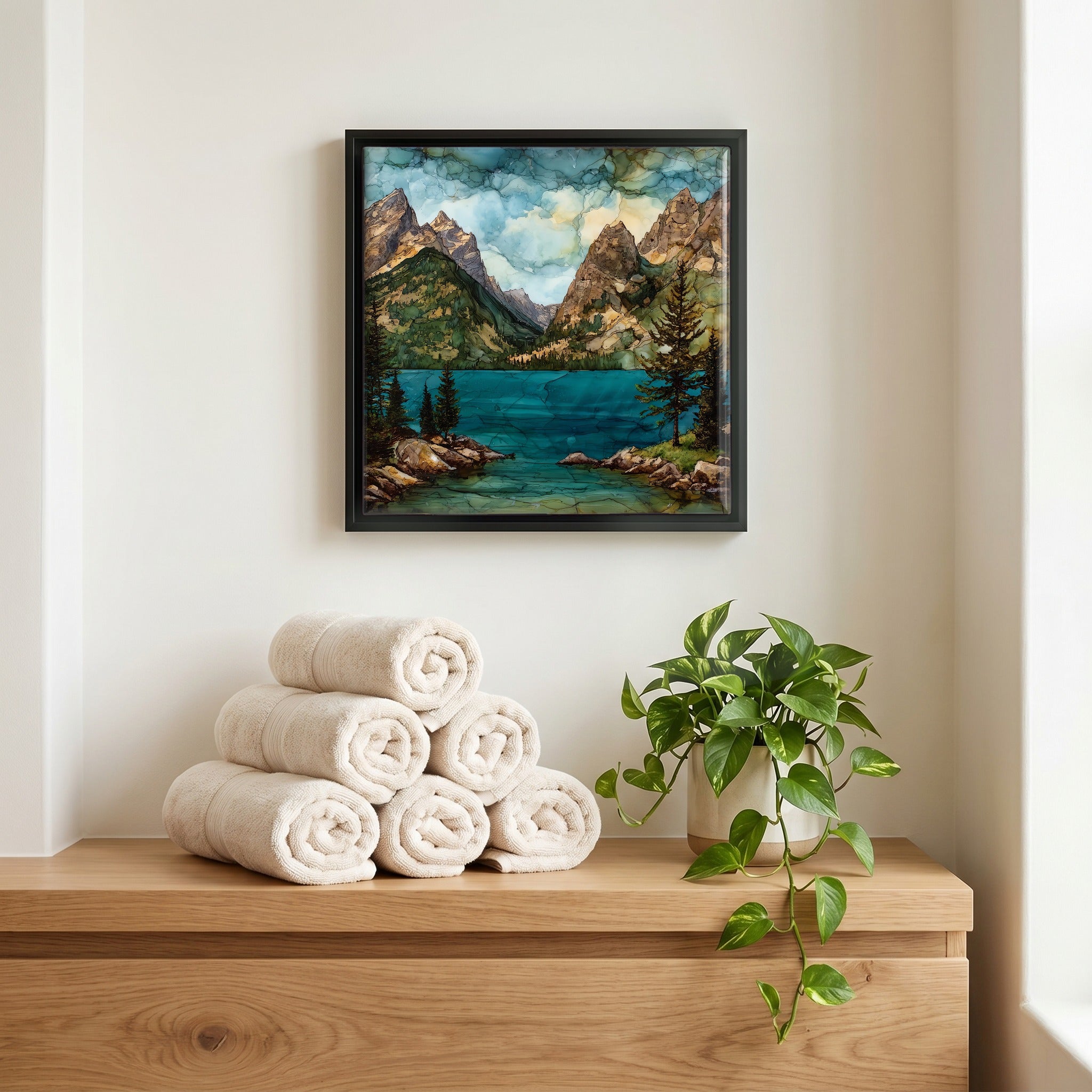 A quiet corner of the bath.
