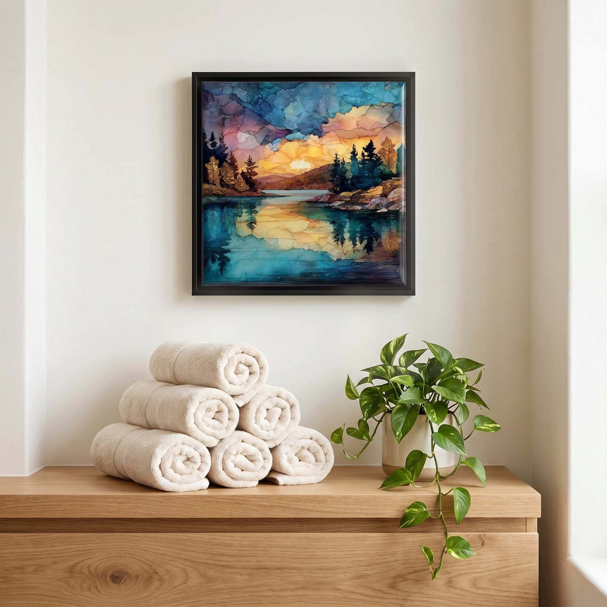 A quiet corner of the bath.
