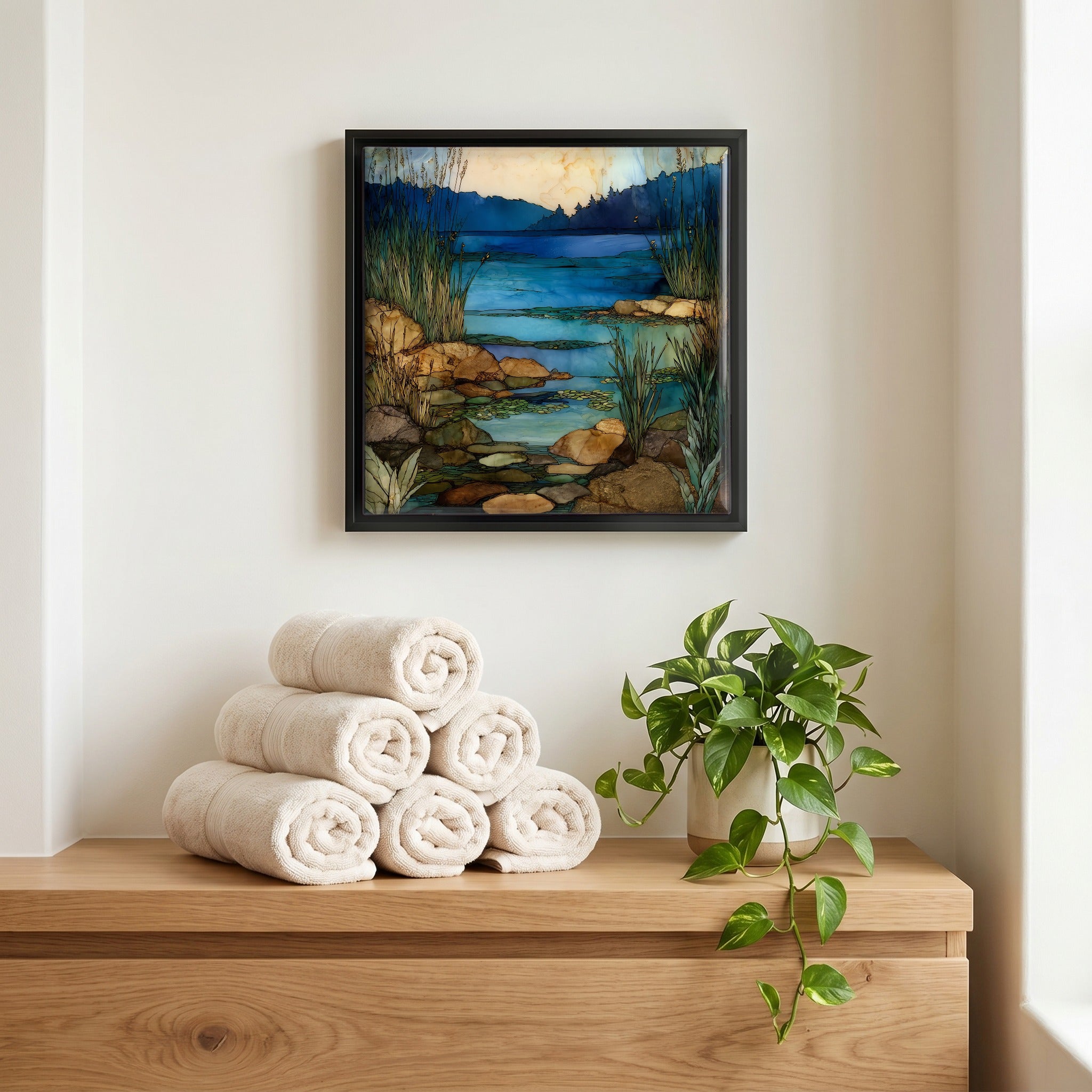A quiet corner of the bath.