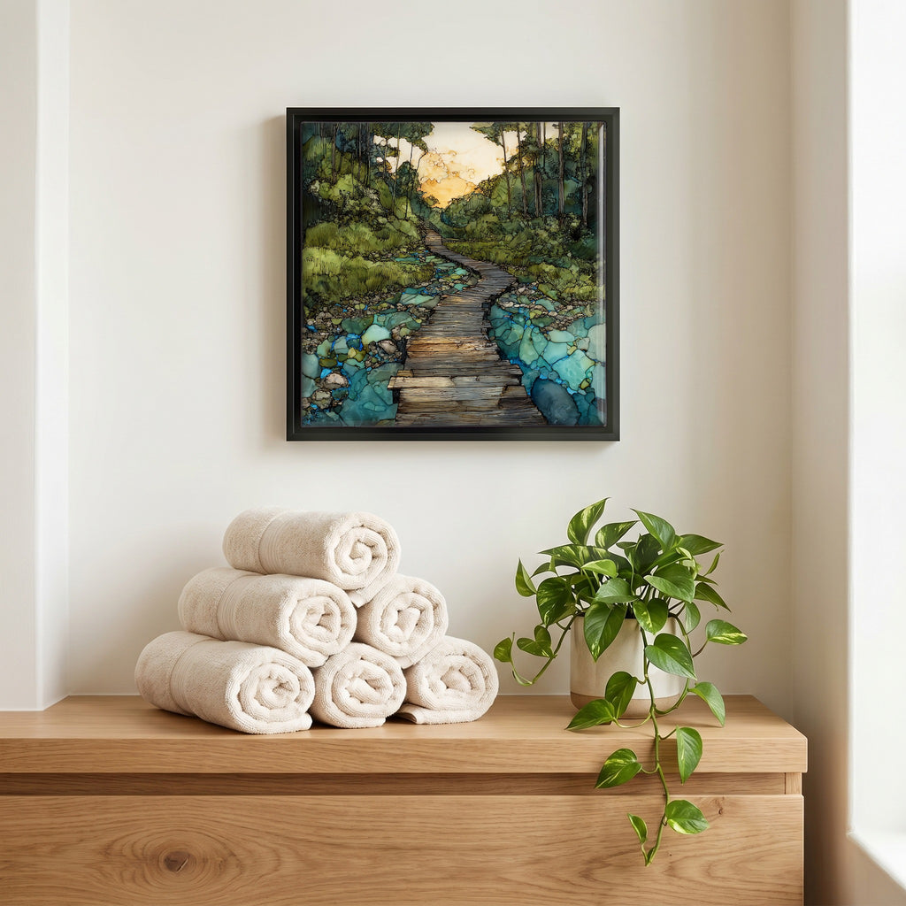 A quiet corner of the bath.