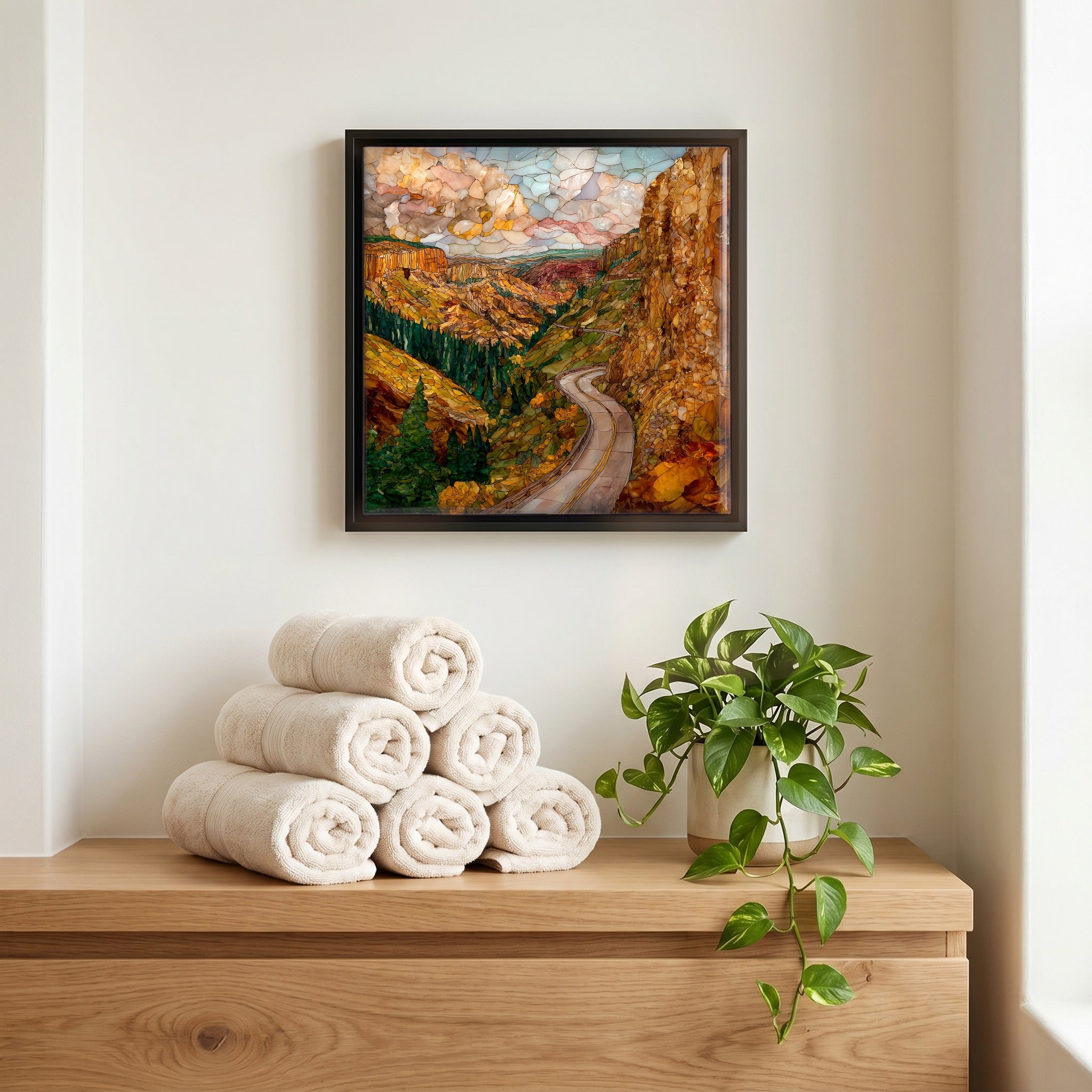 A quiet corner of the bath.