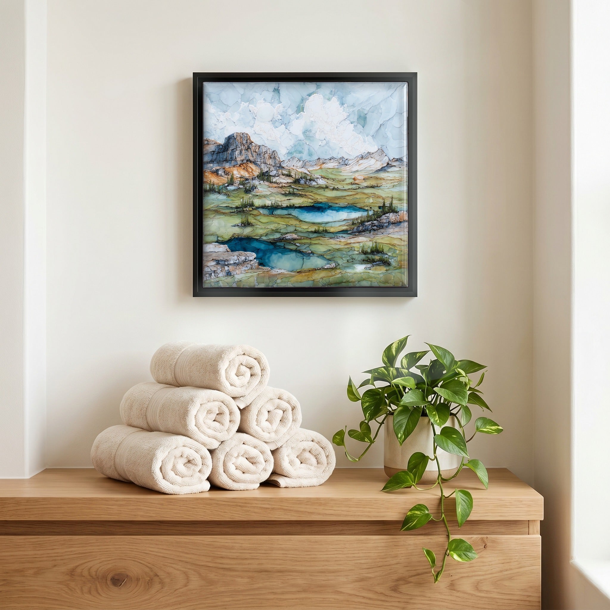 A quiet corner of the bath.