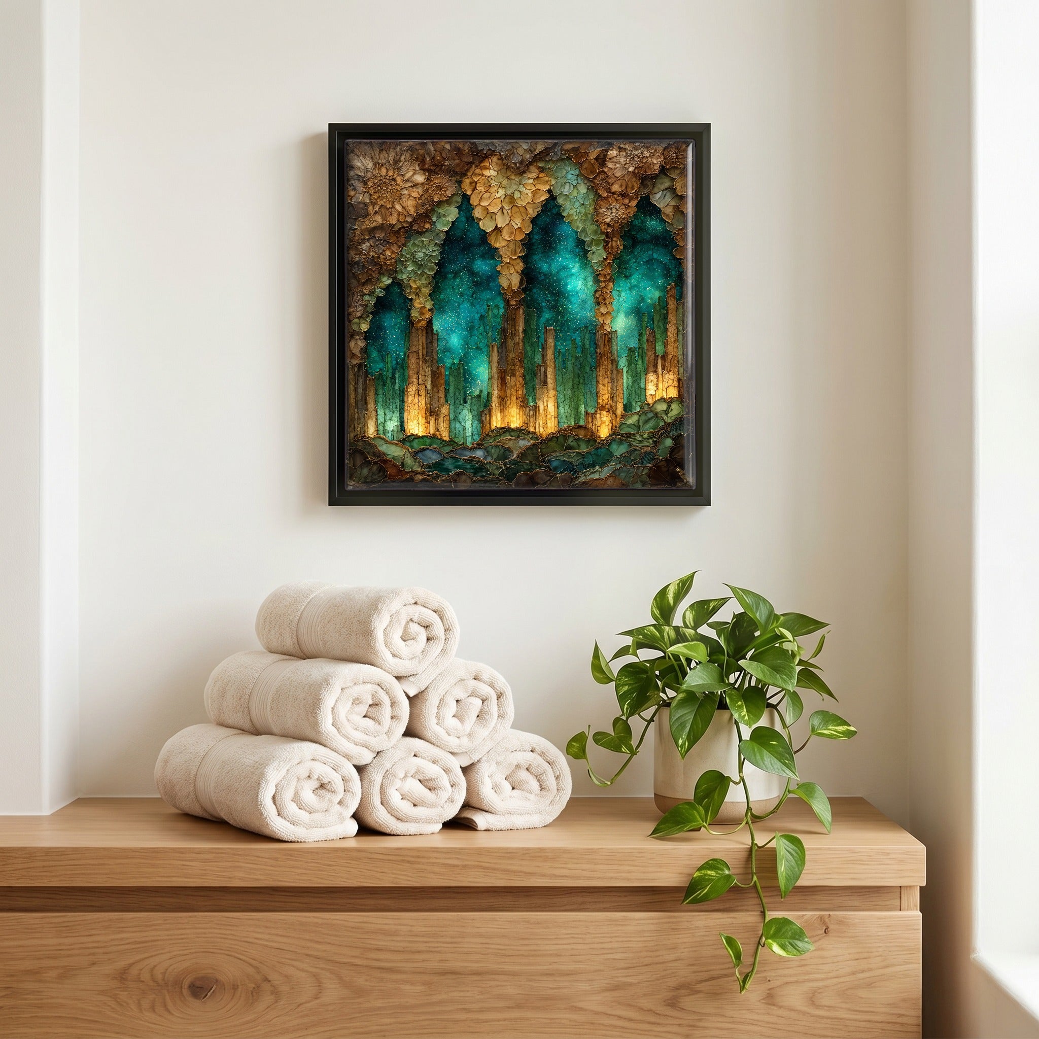 A quiet corner of the bath.