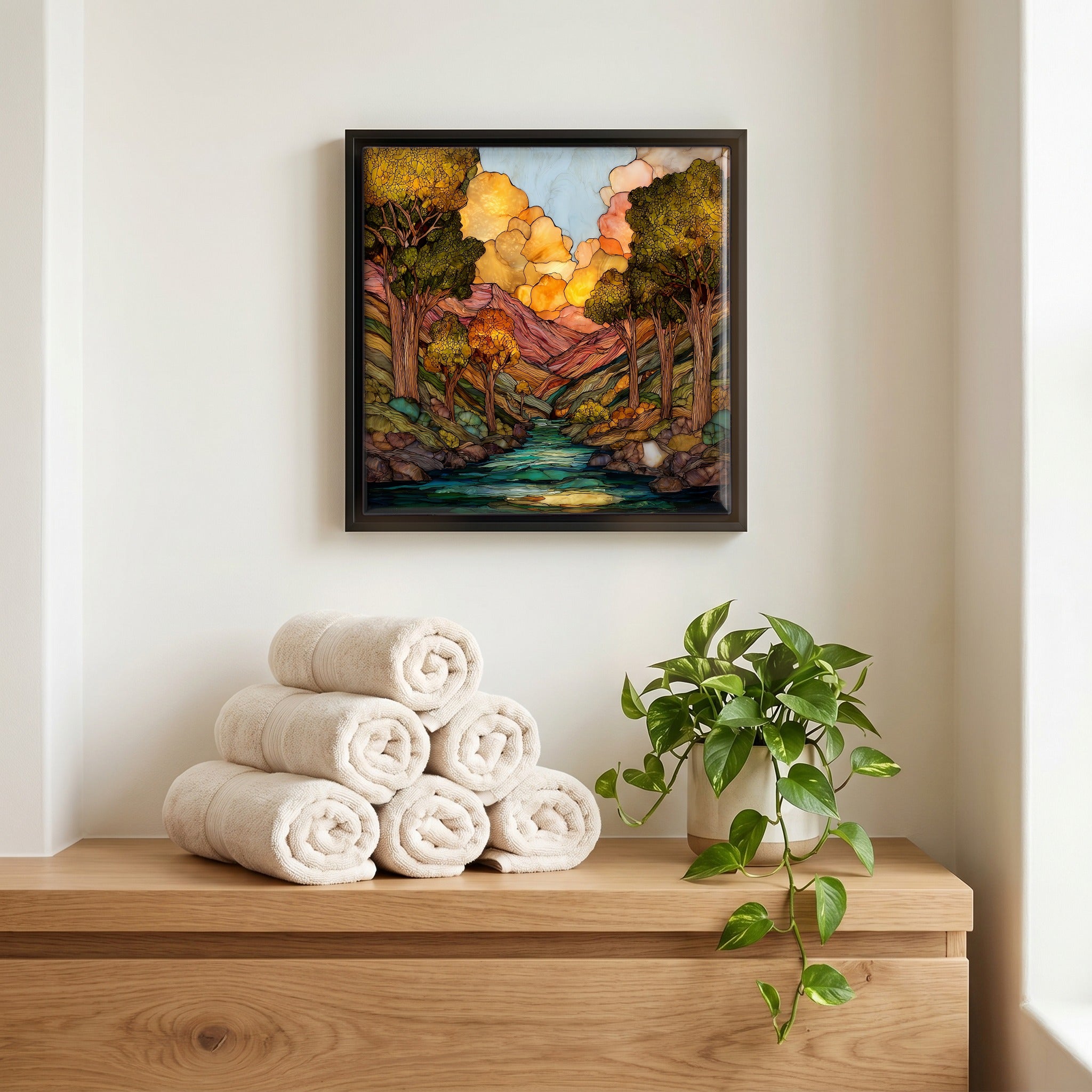 A quiet corner of the bath.