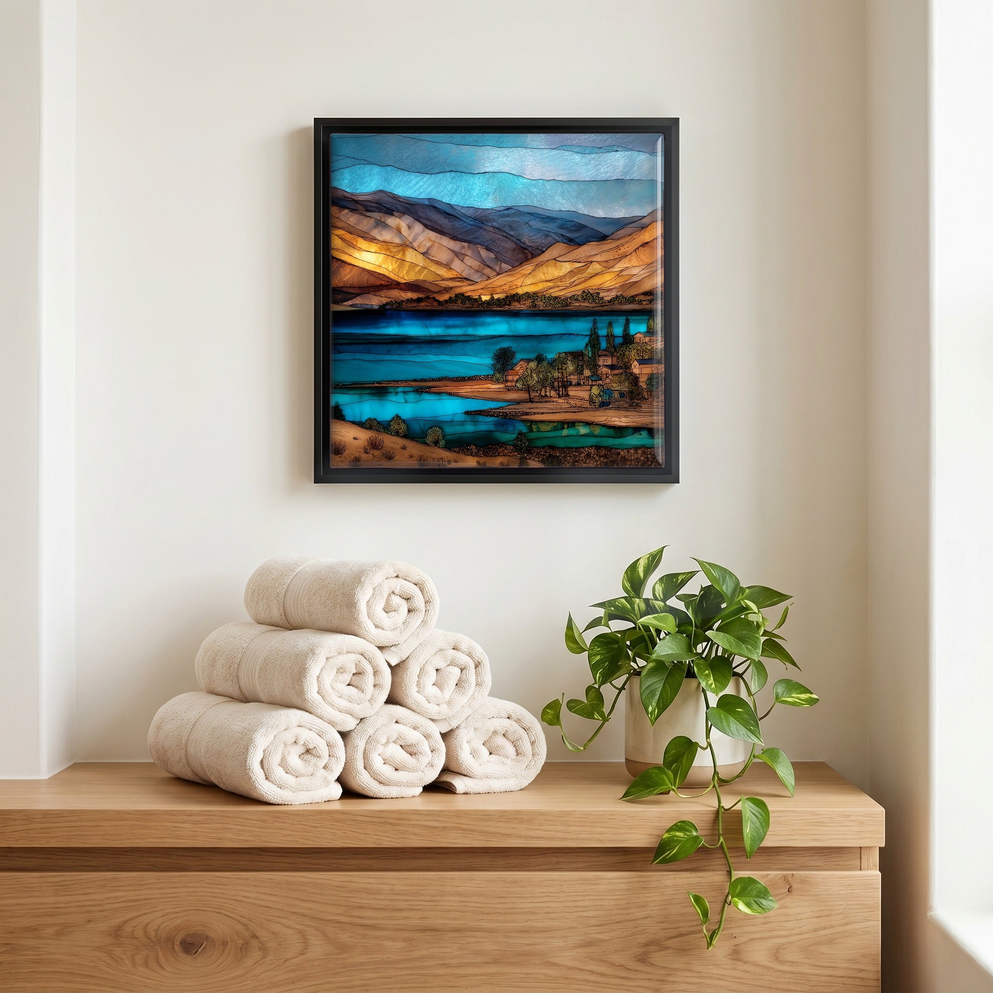 A quiet corner of the bath.