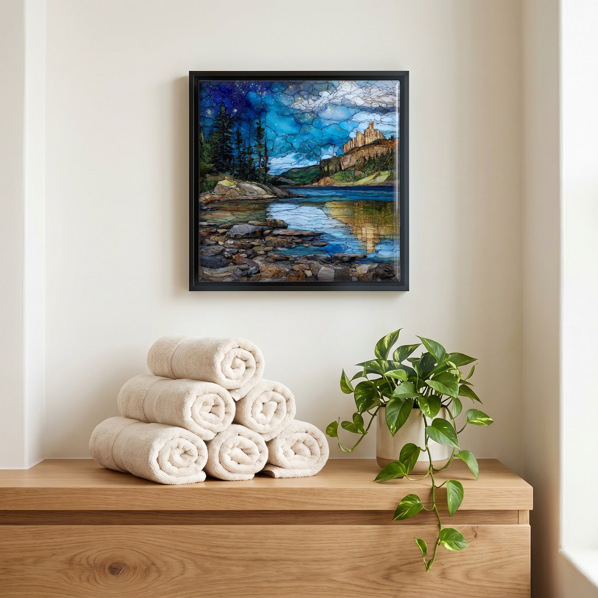 A quiet corner of the bath.