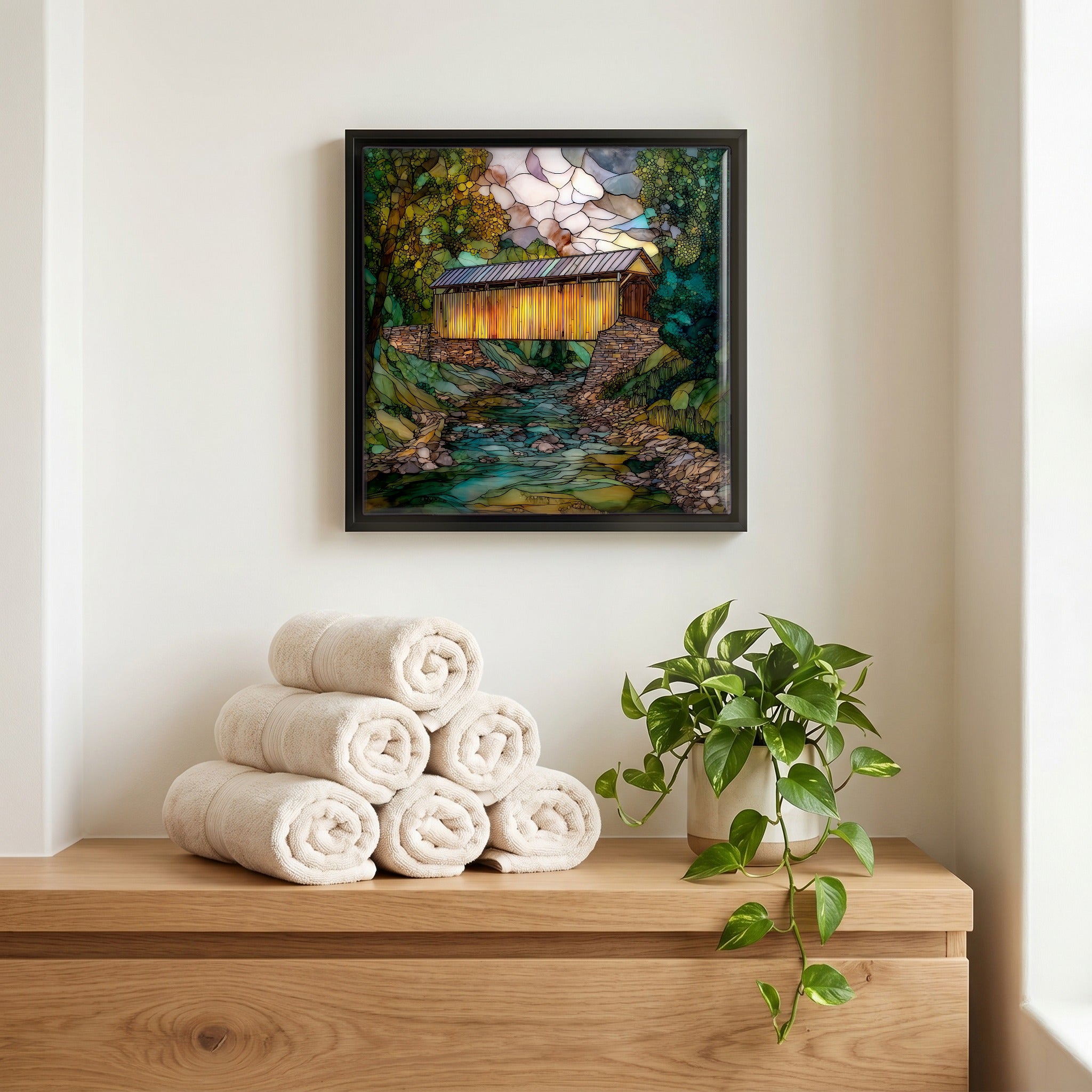 A quiet corner of the bath.