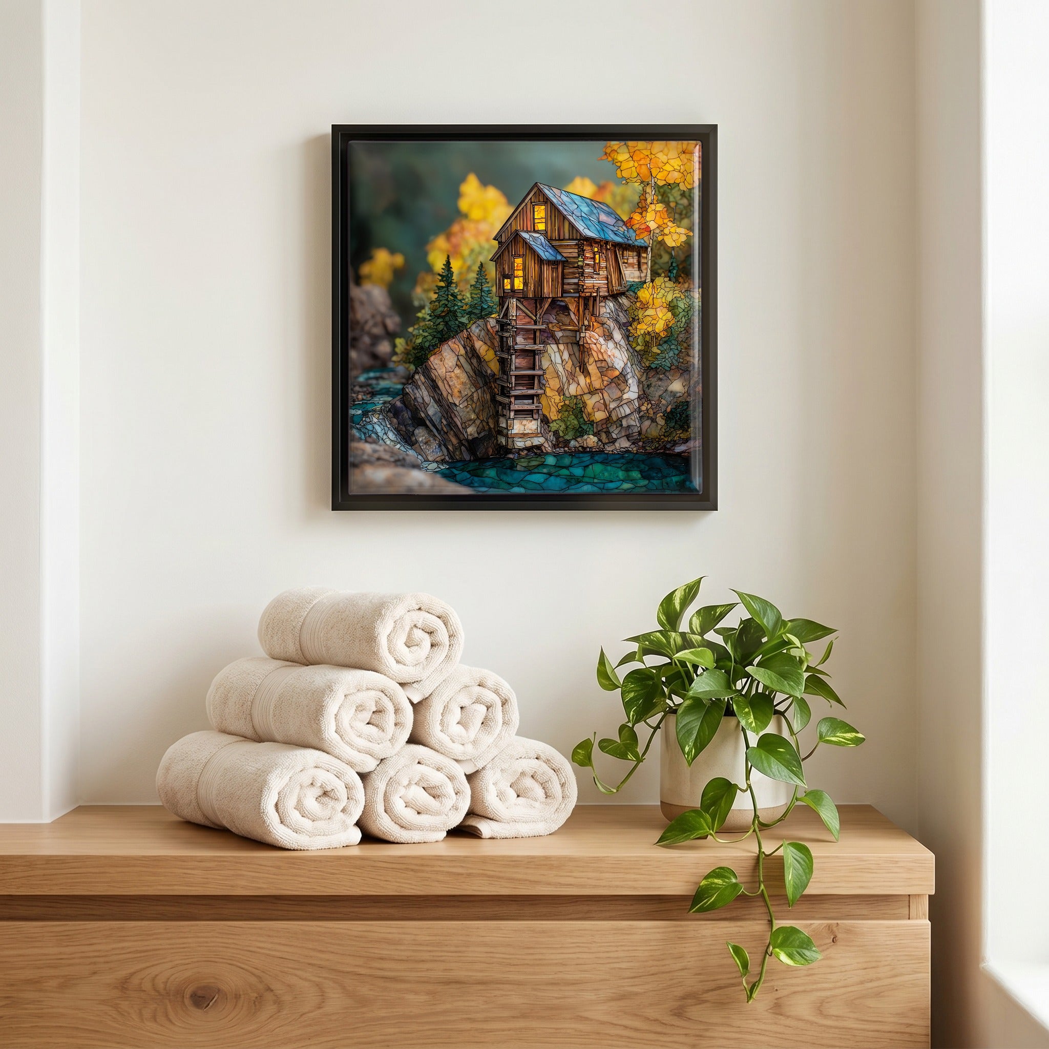 A quiet corner of the bath.