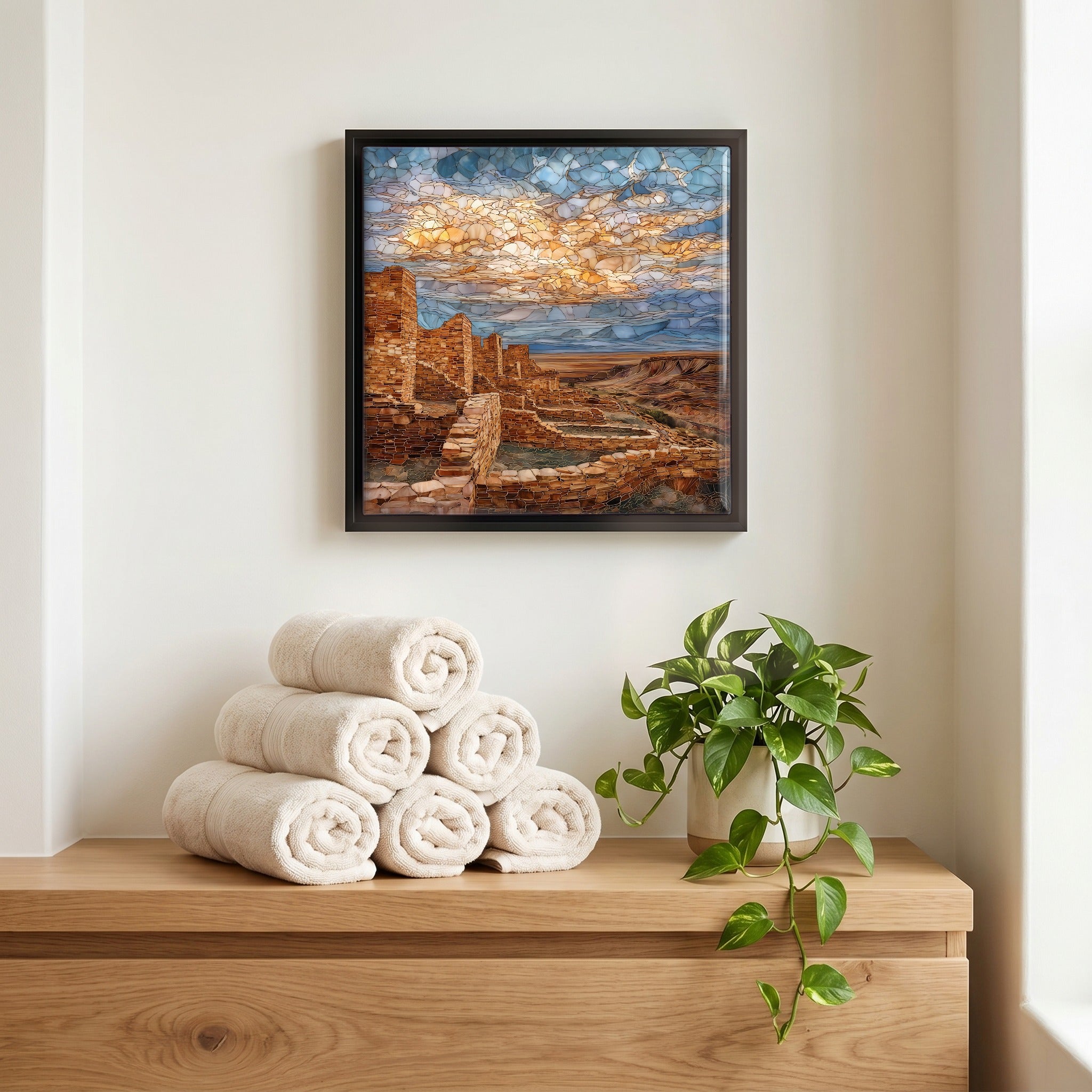 A quiet corner of the bath.