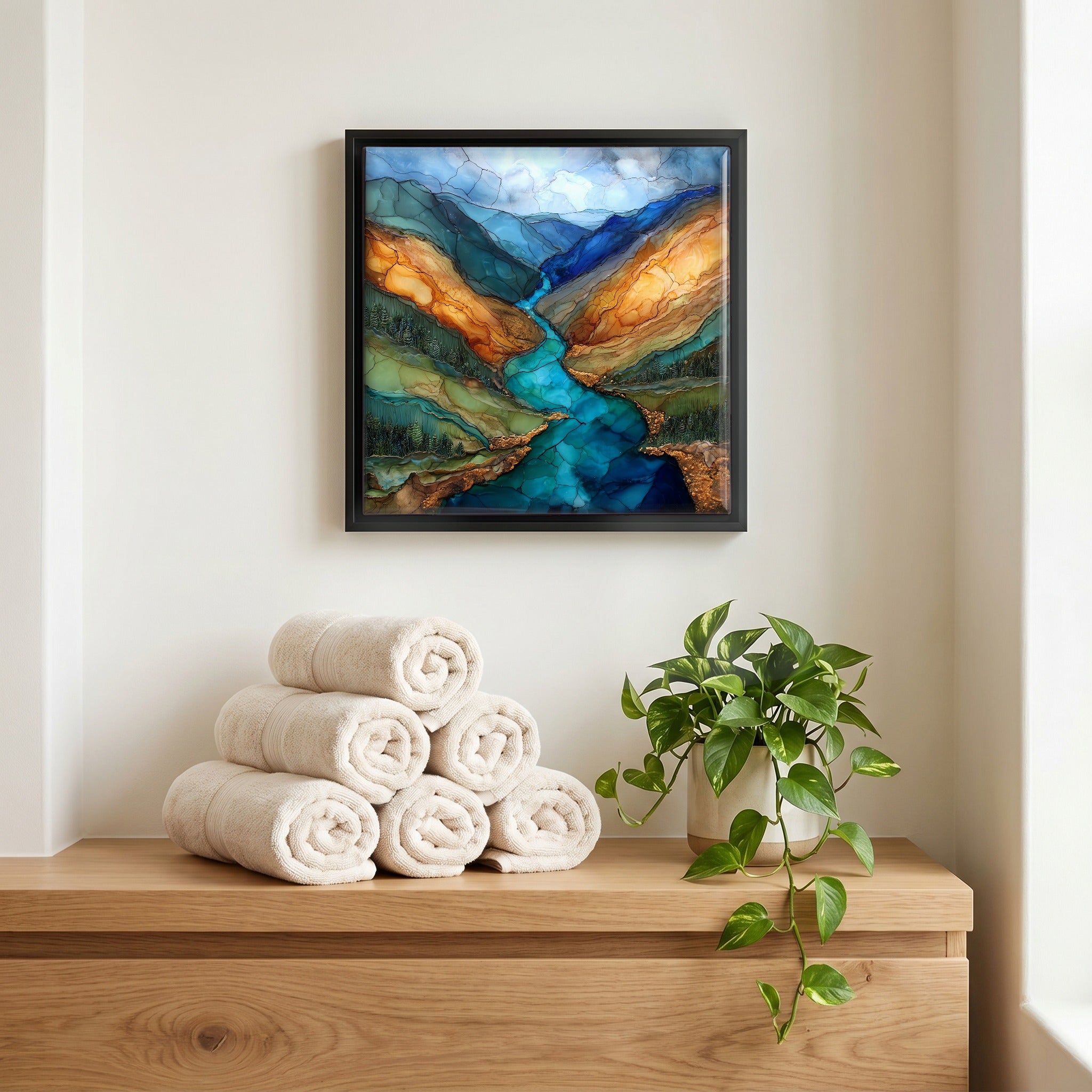 A quiet corner of the bath.
