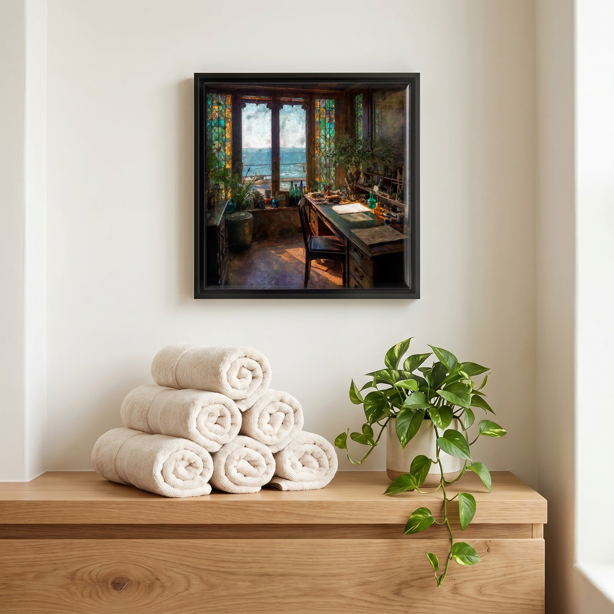 A quiet corner of the bath.