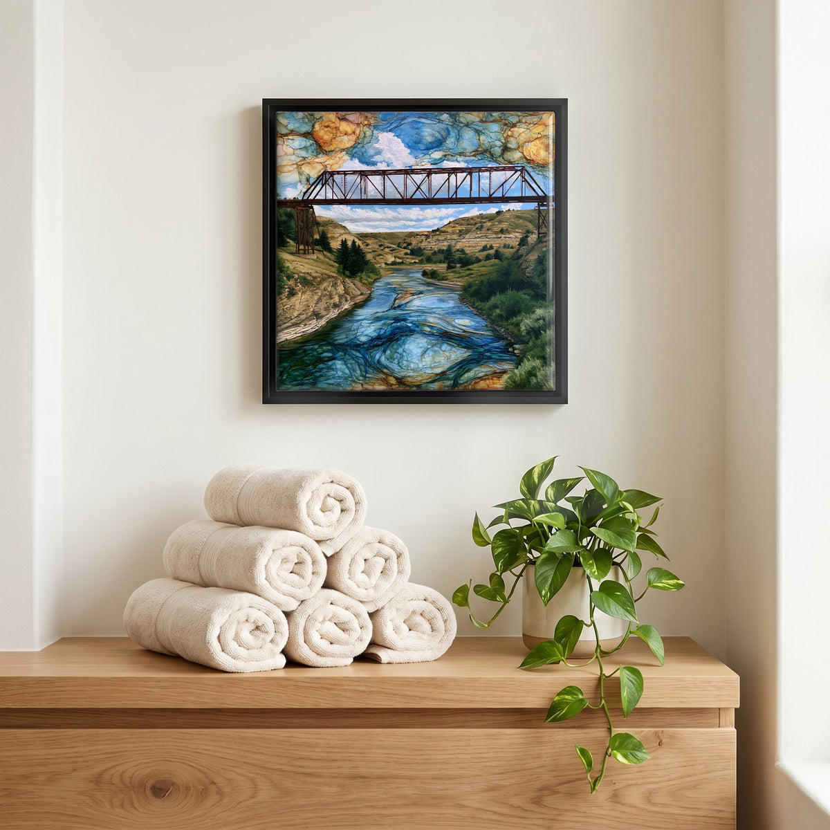 A quiet corner of the bath.