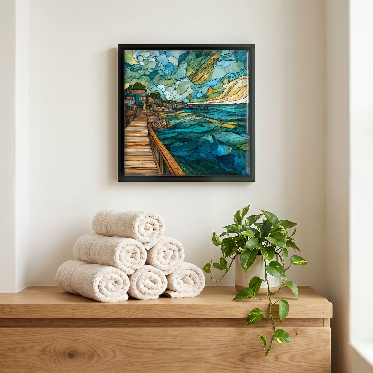A quiet corner of the bath.