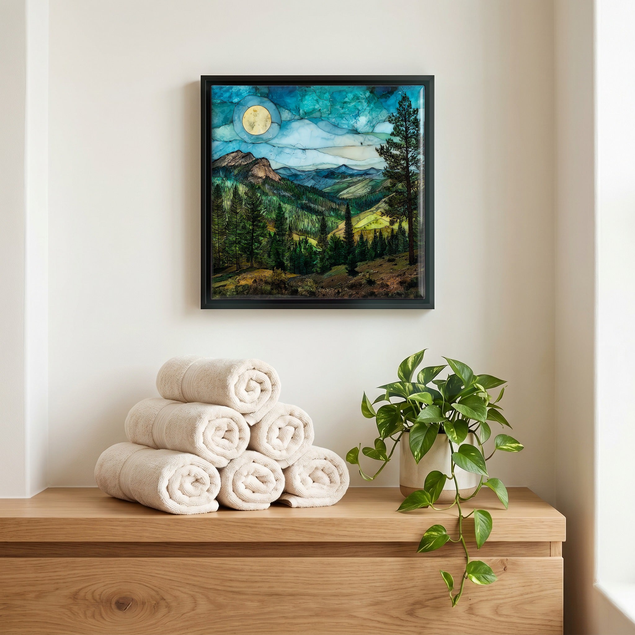 A quiet corner of the bath.