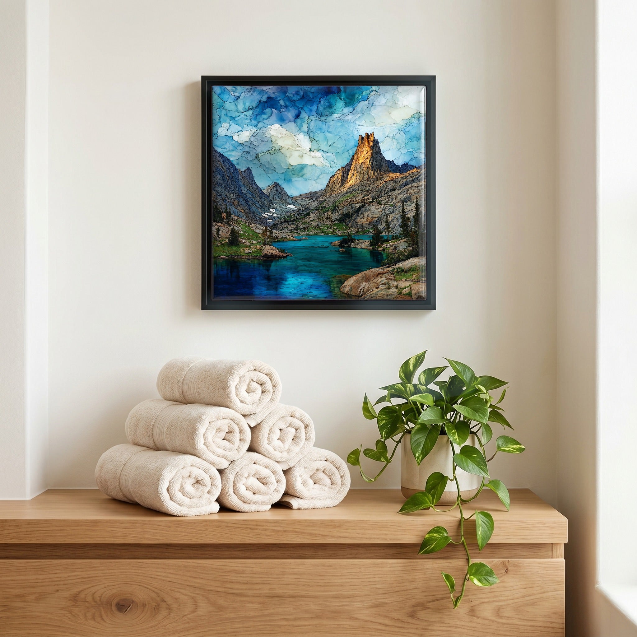 A quiet corner of the bath.