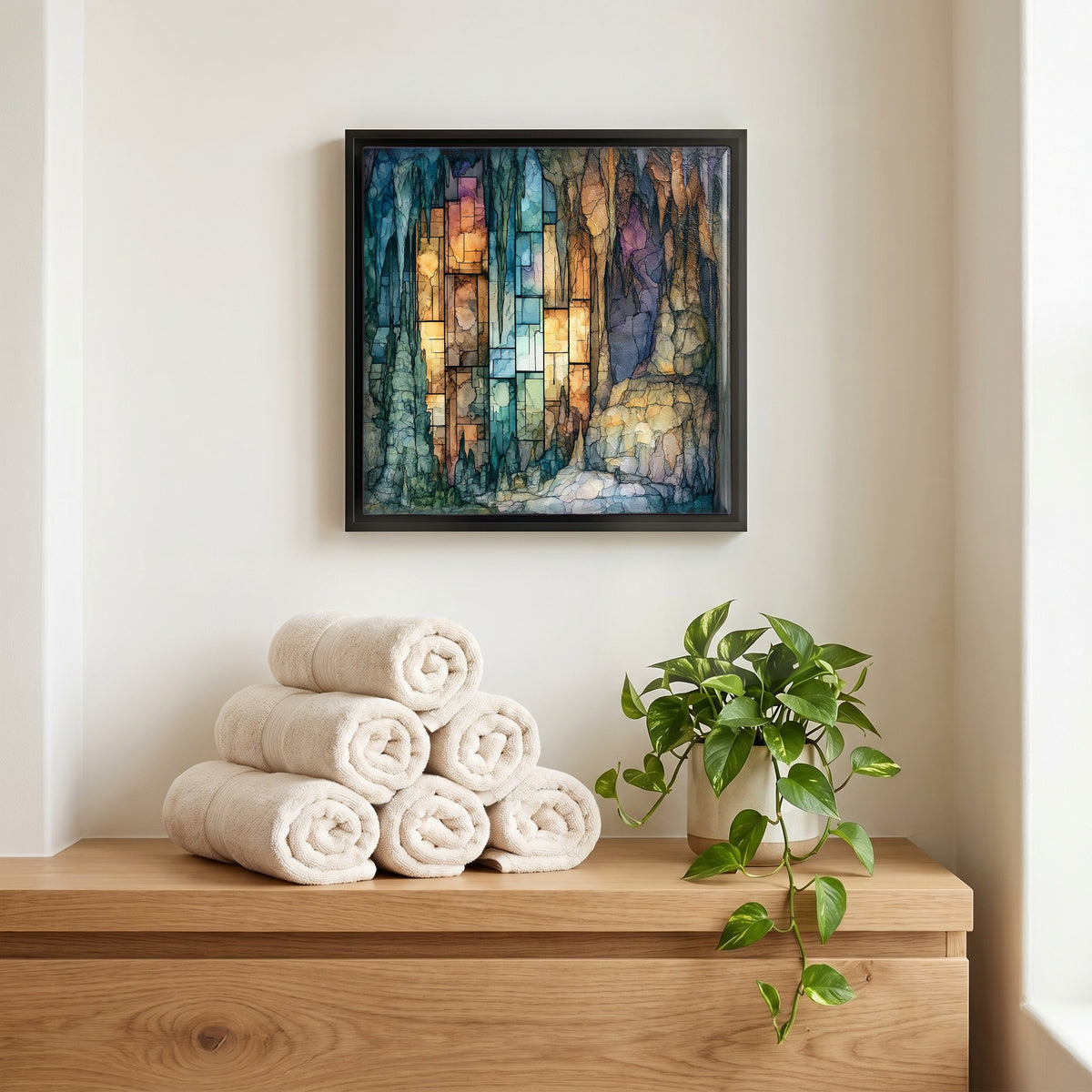 A quiet corner of the bath.