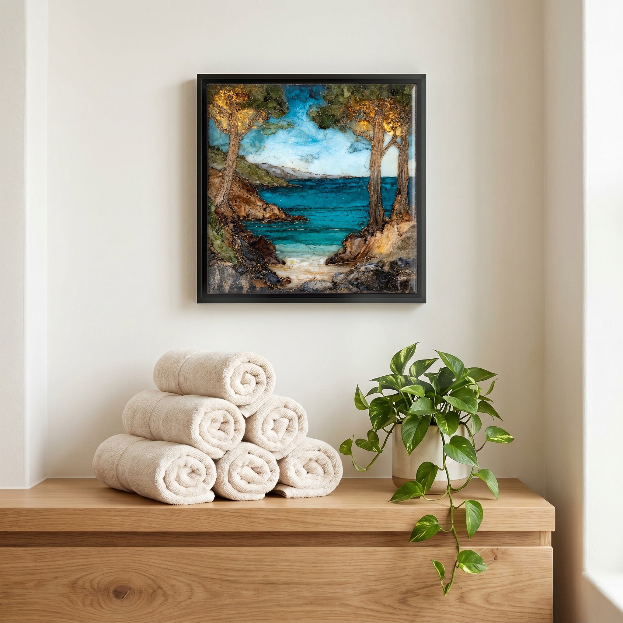 A quiet corner of the bath.