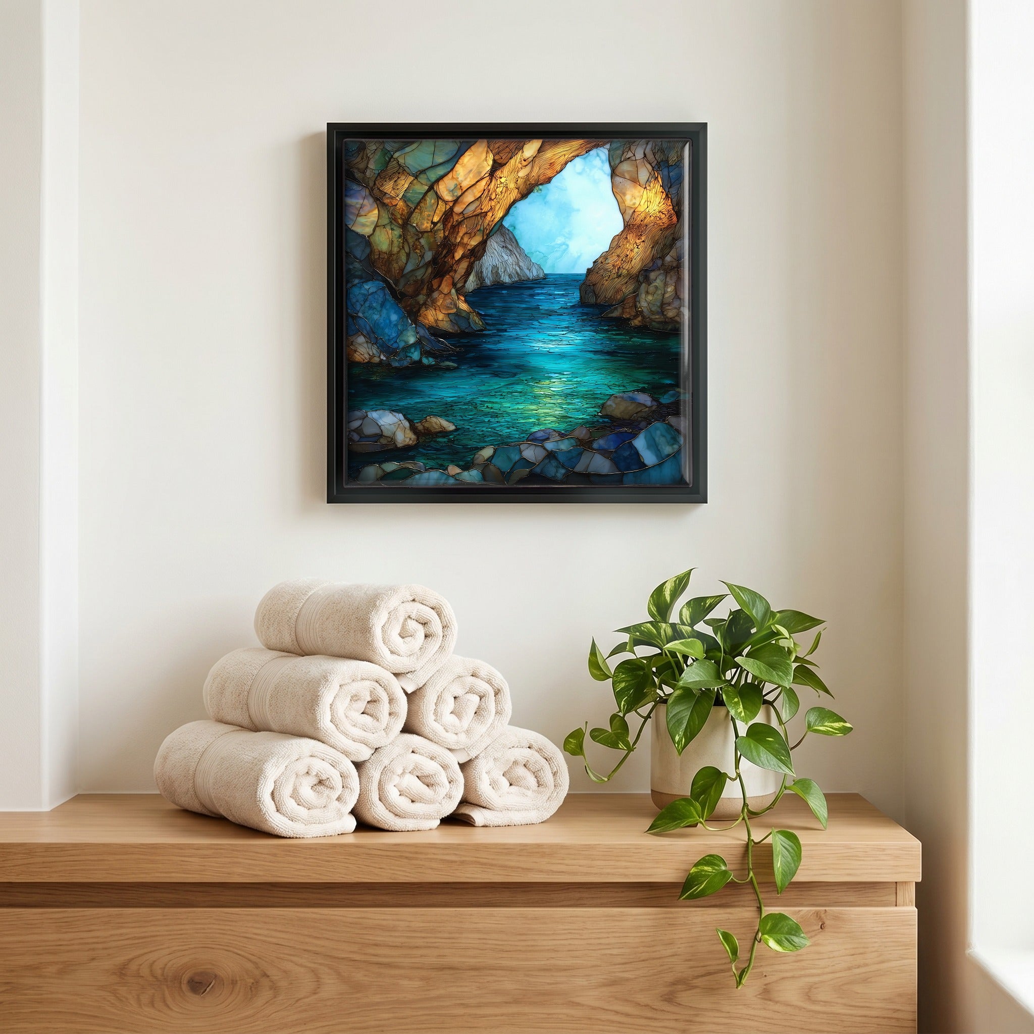 A quiet corner of the bath.