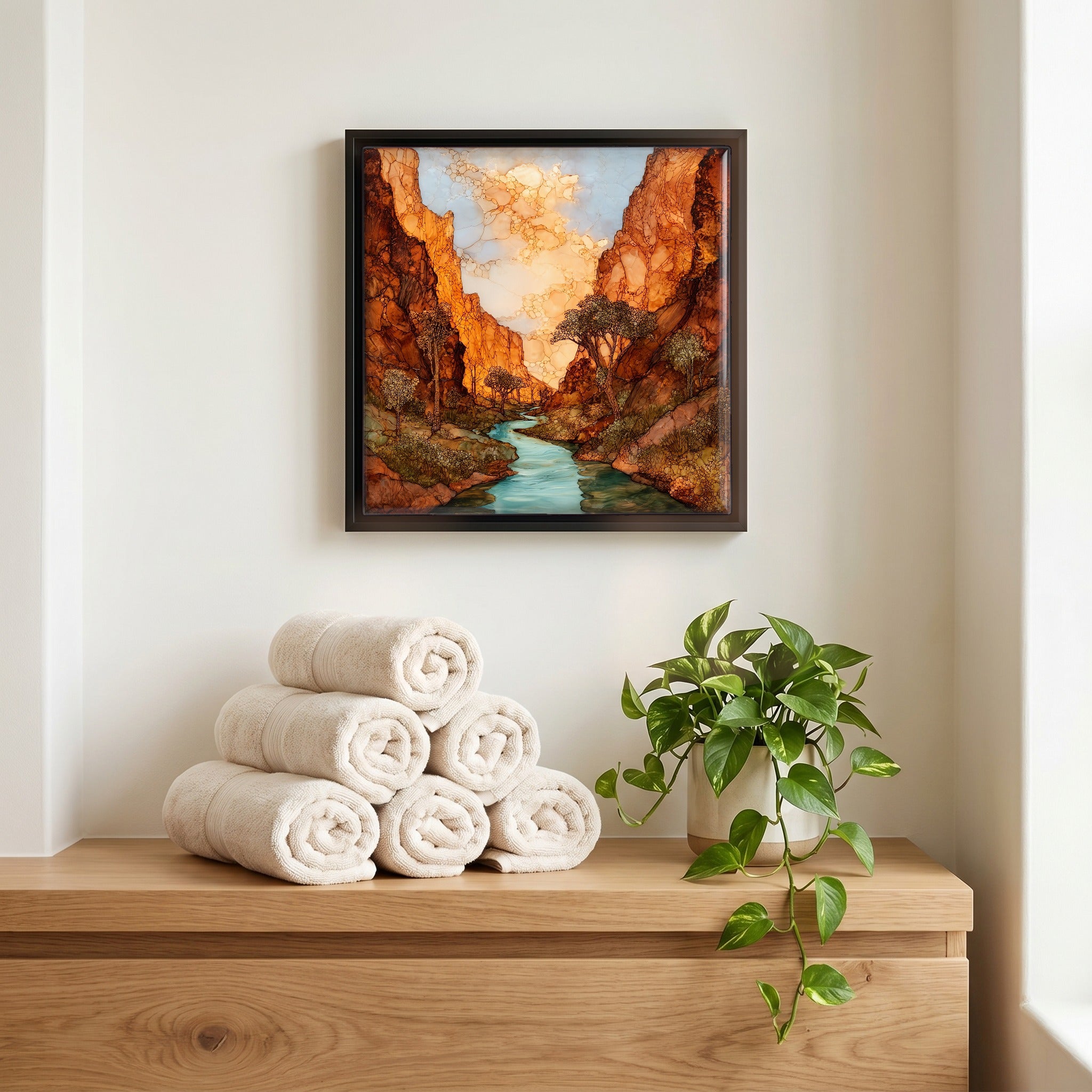 A quiet corner of the bath.