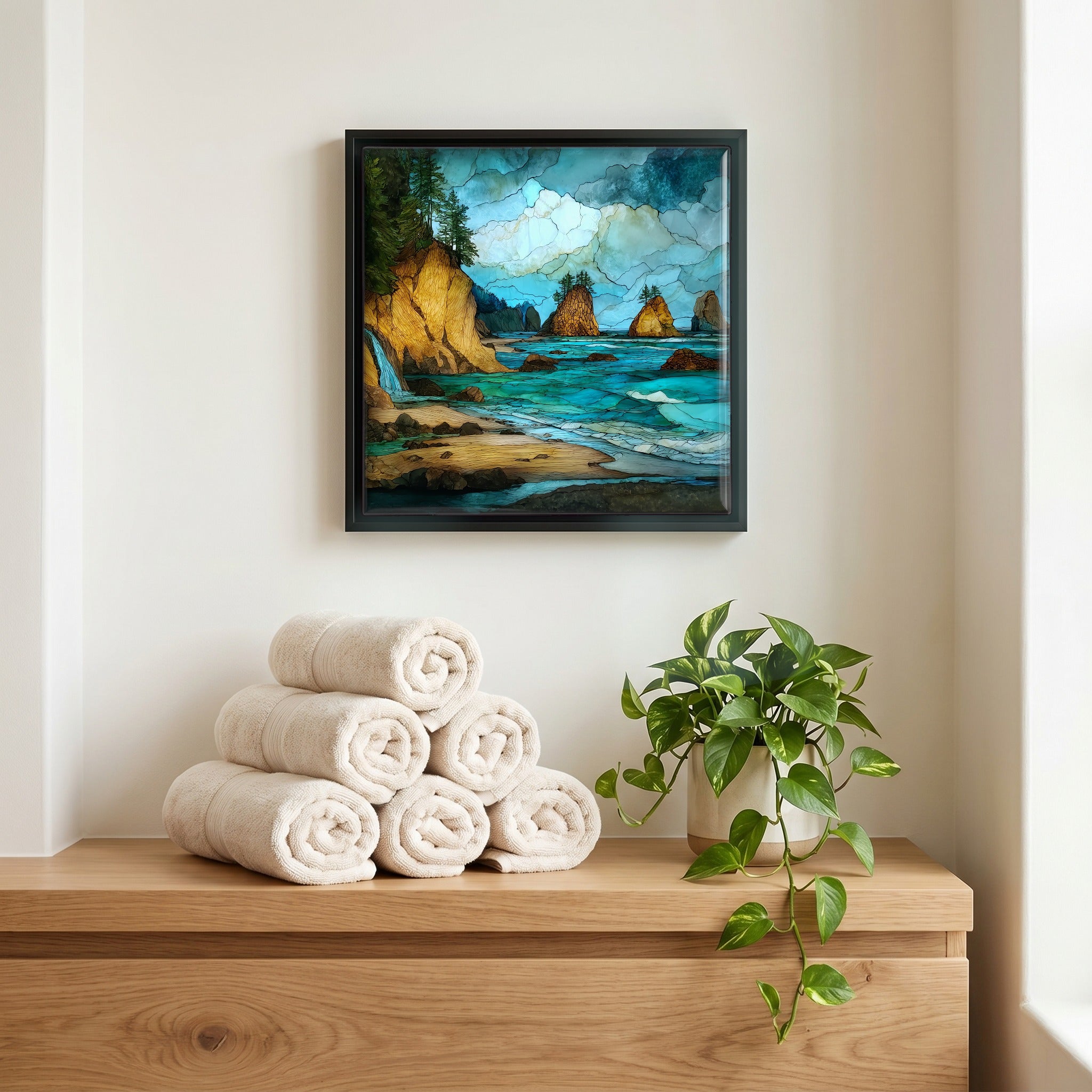 A quiet corner of the bath.