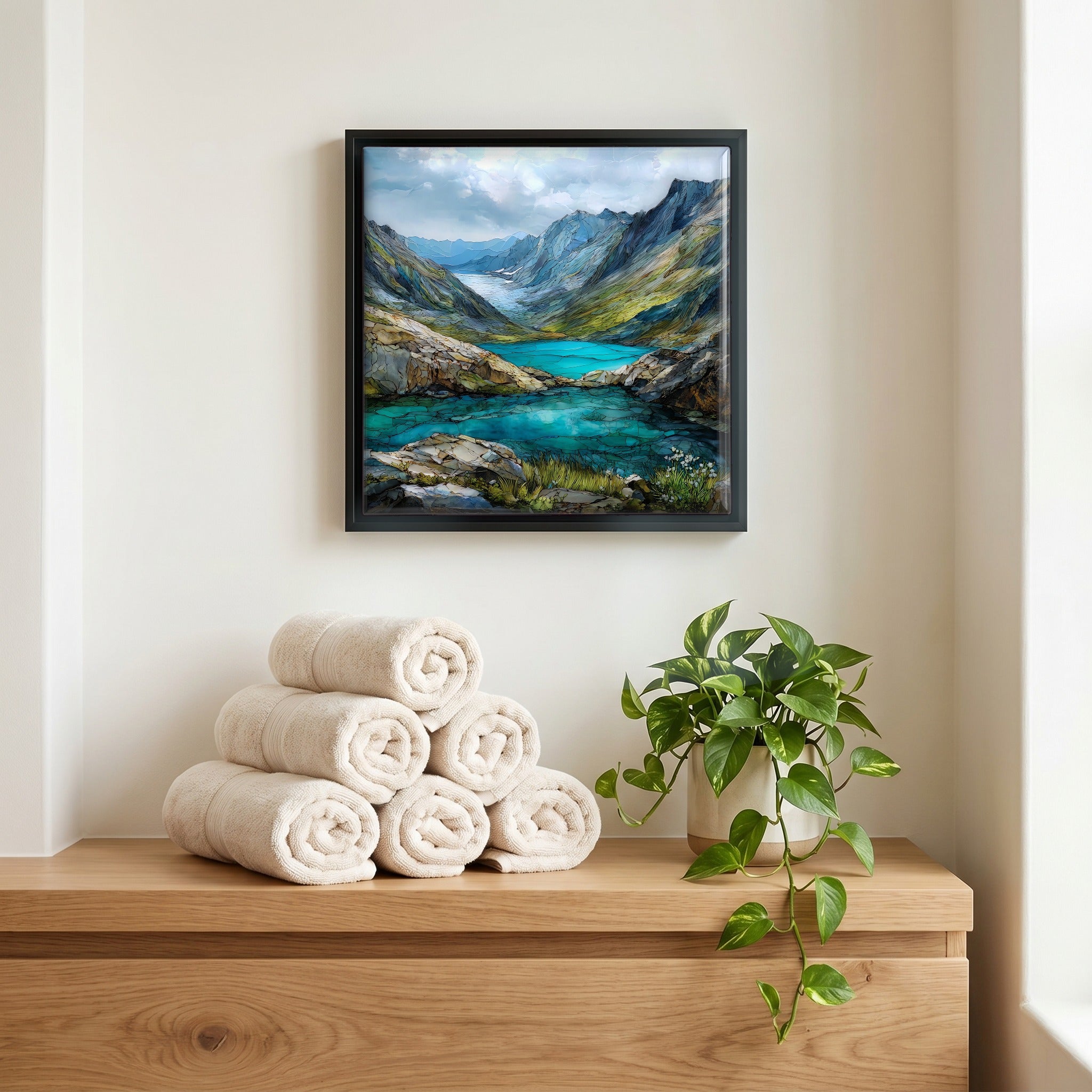 A quiet corner of the bath.