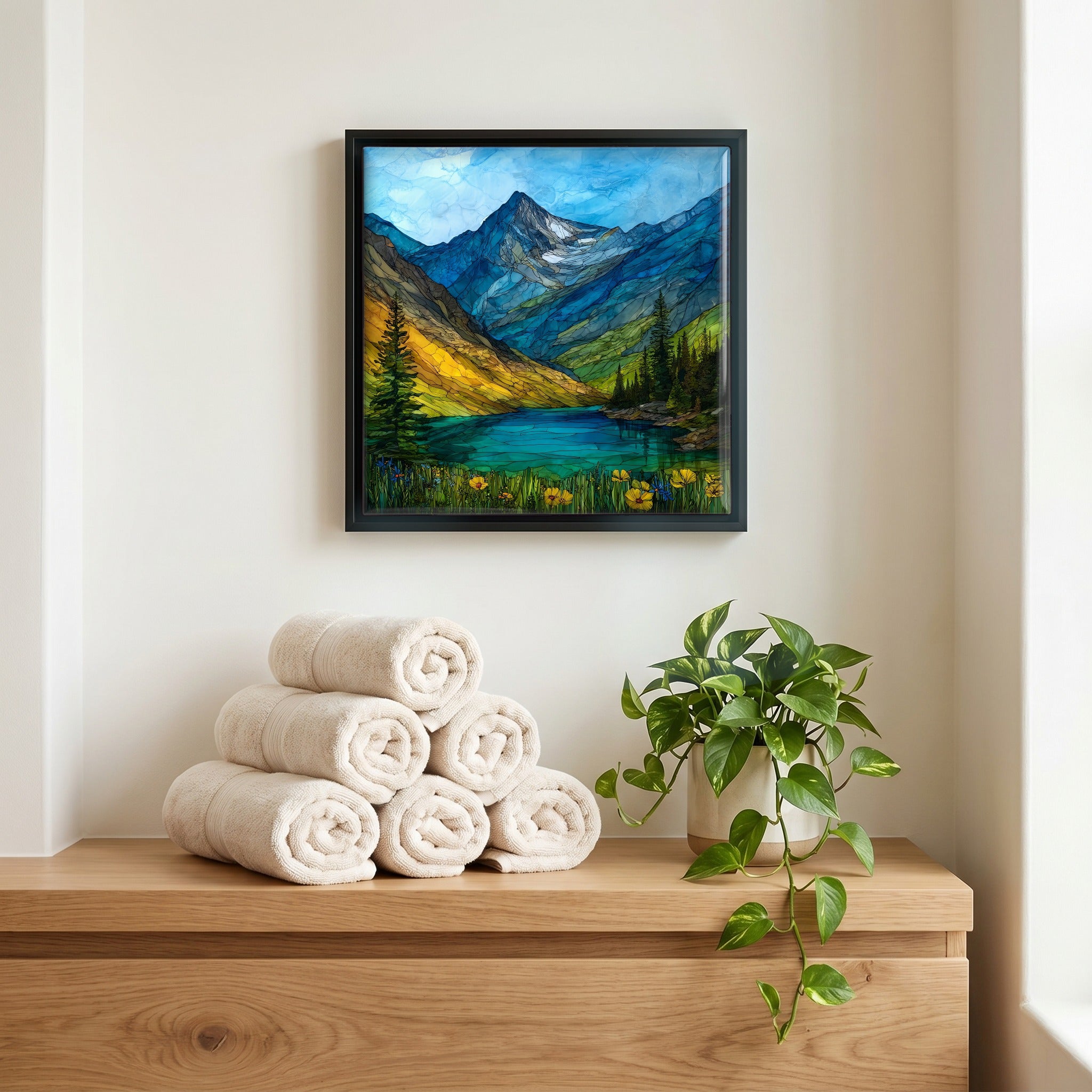A quiet corner of the bath.
