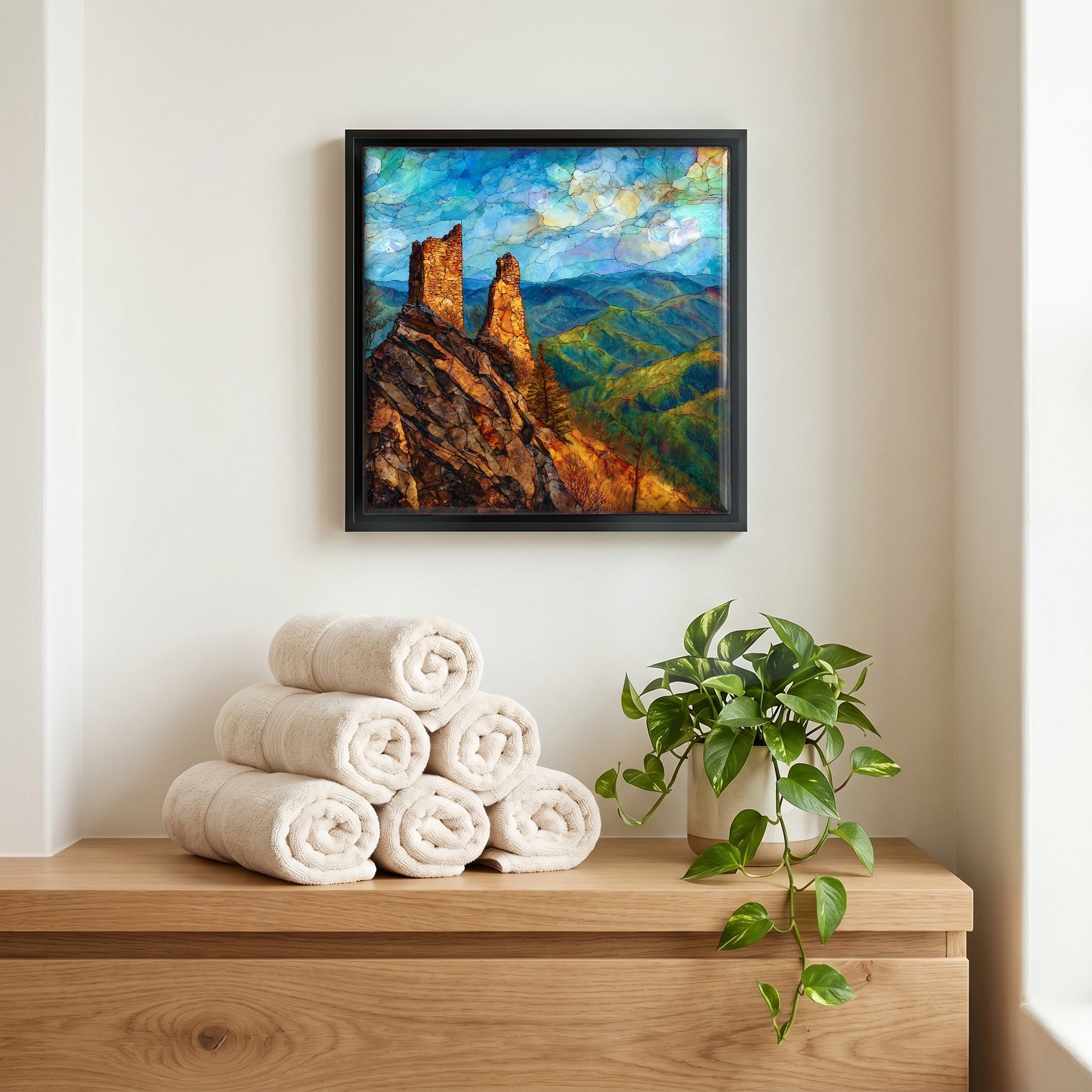 A quiet corner of the bath.