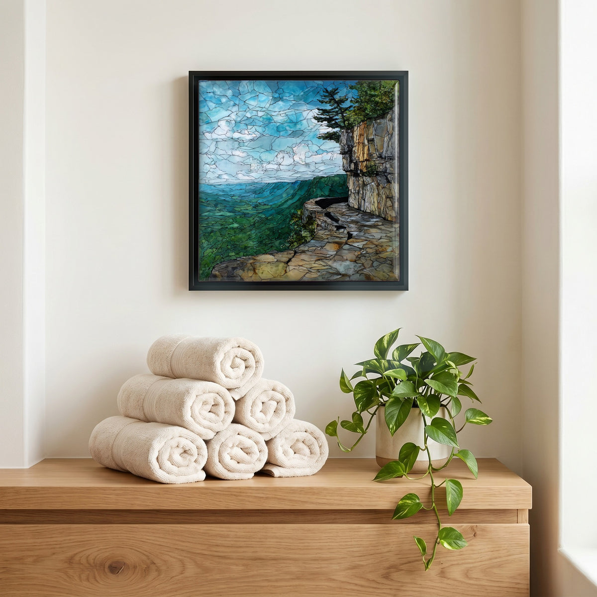 A quiet corner of the bath.