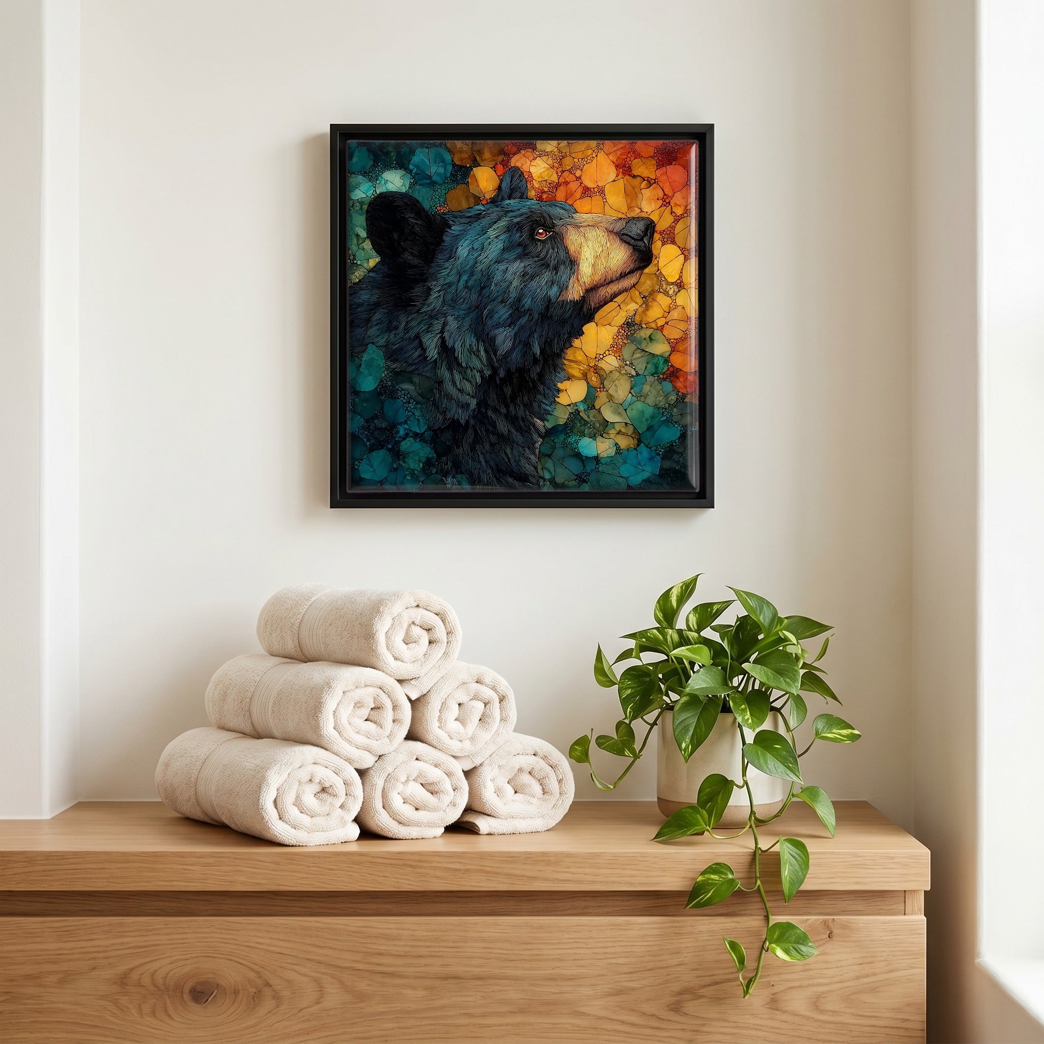 A quiet corner of the bath.