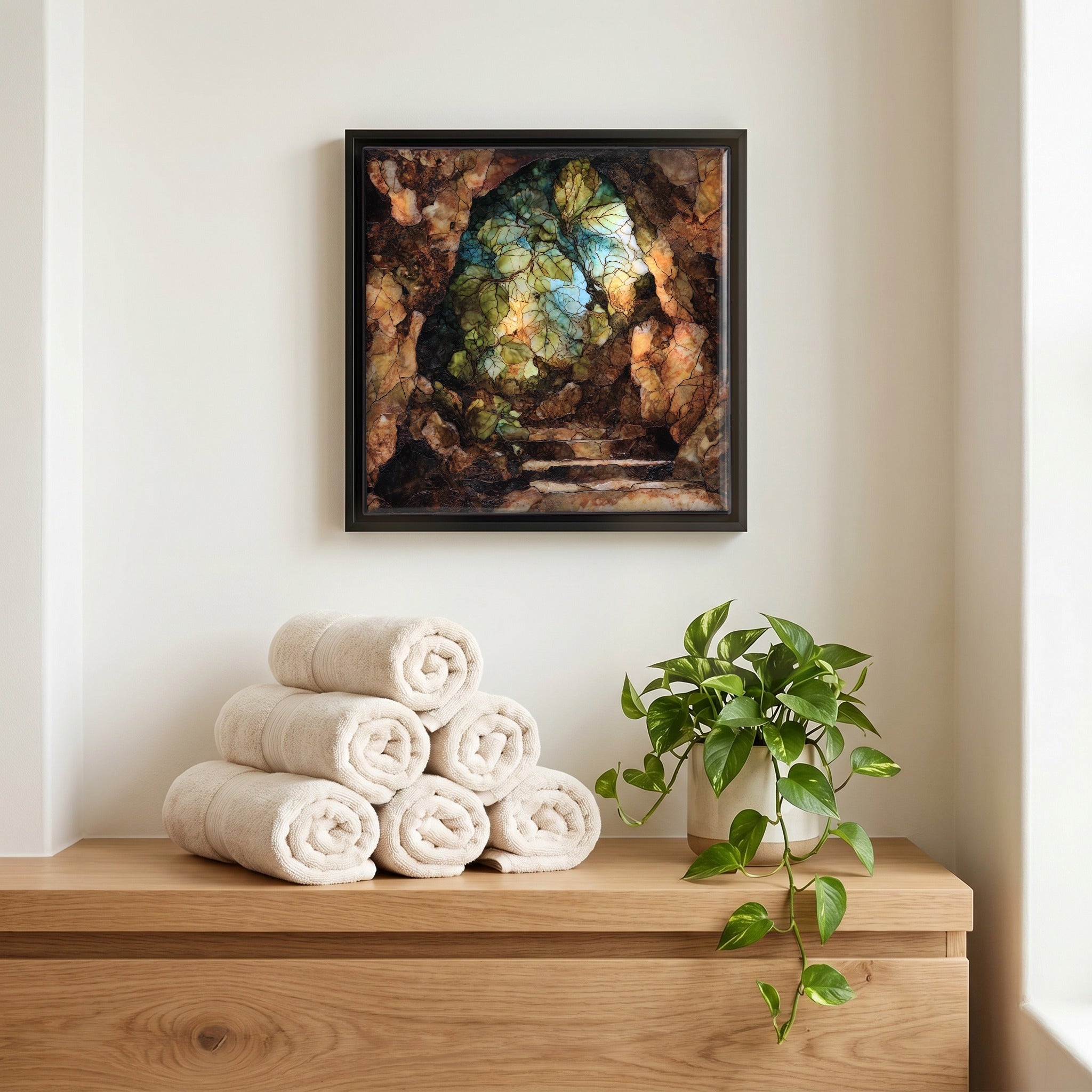 A quiet corner of the bath.