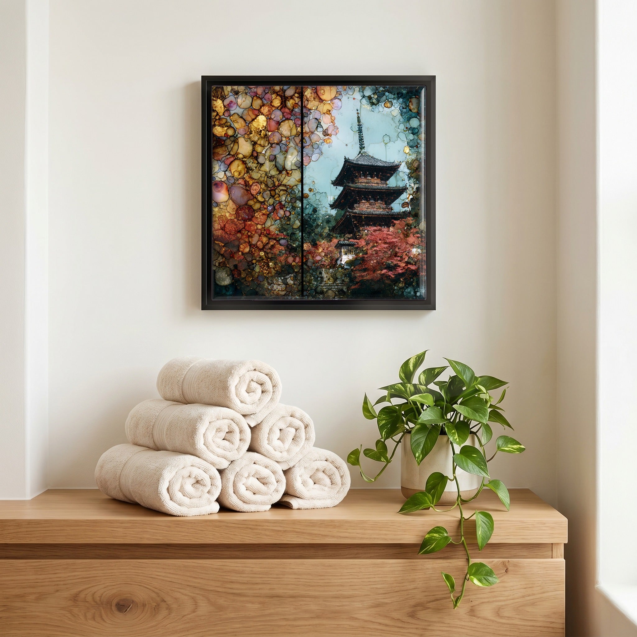 A quiet corner of the bath.