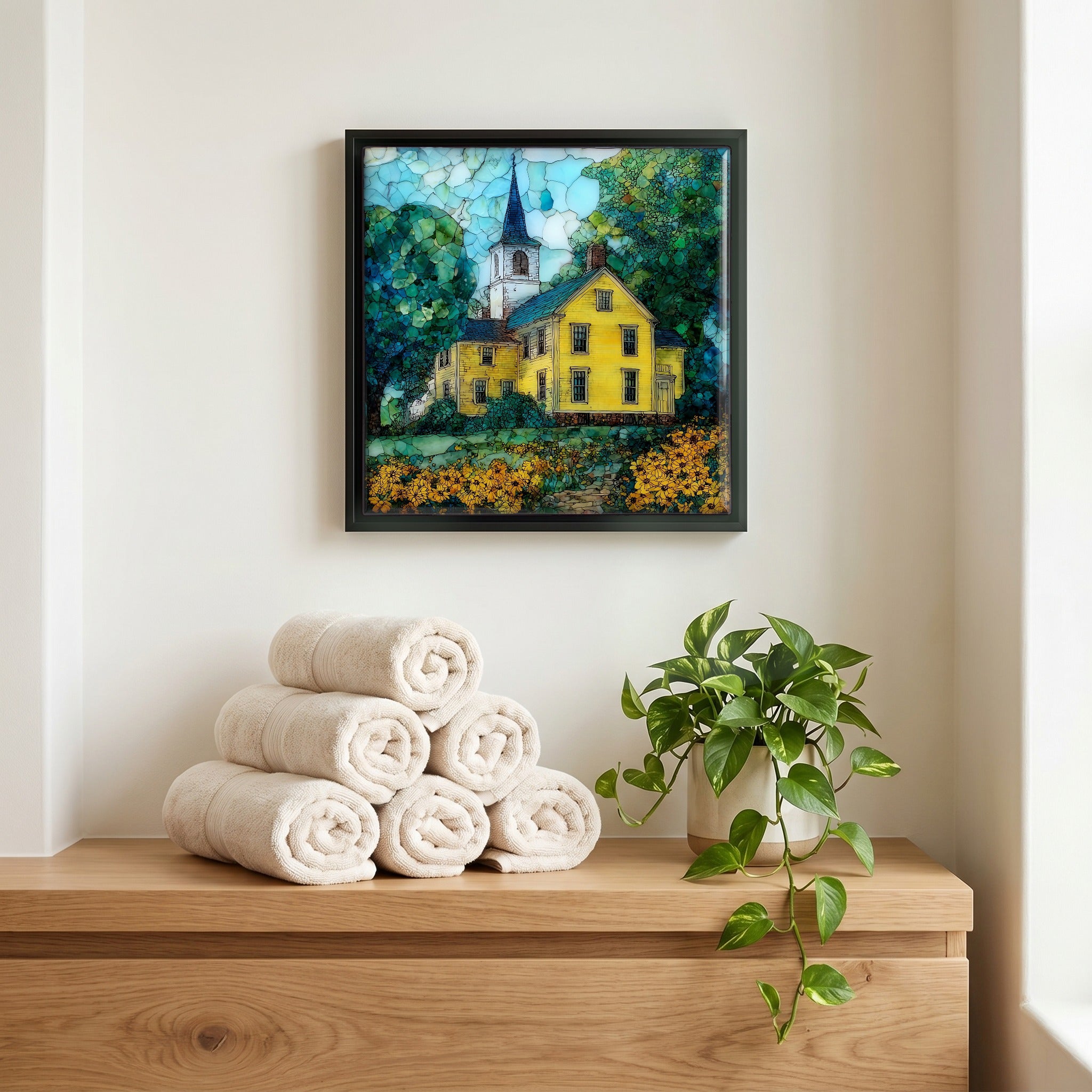 A quiet corner of the bath.