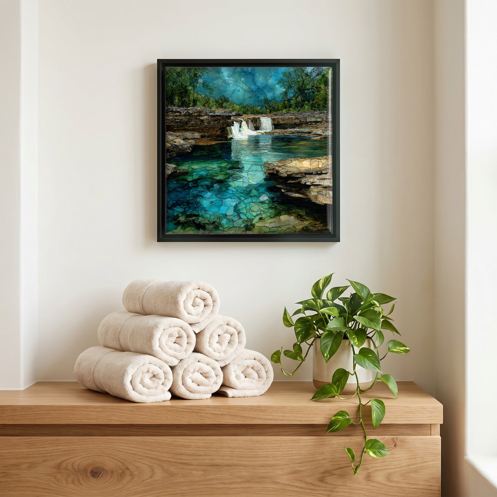 A quiet corner of the bath.