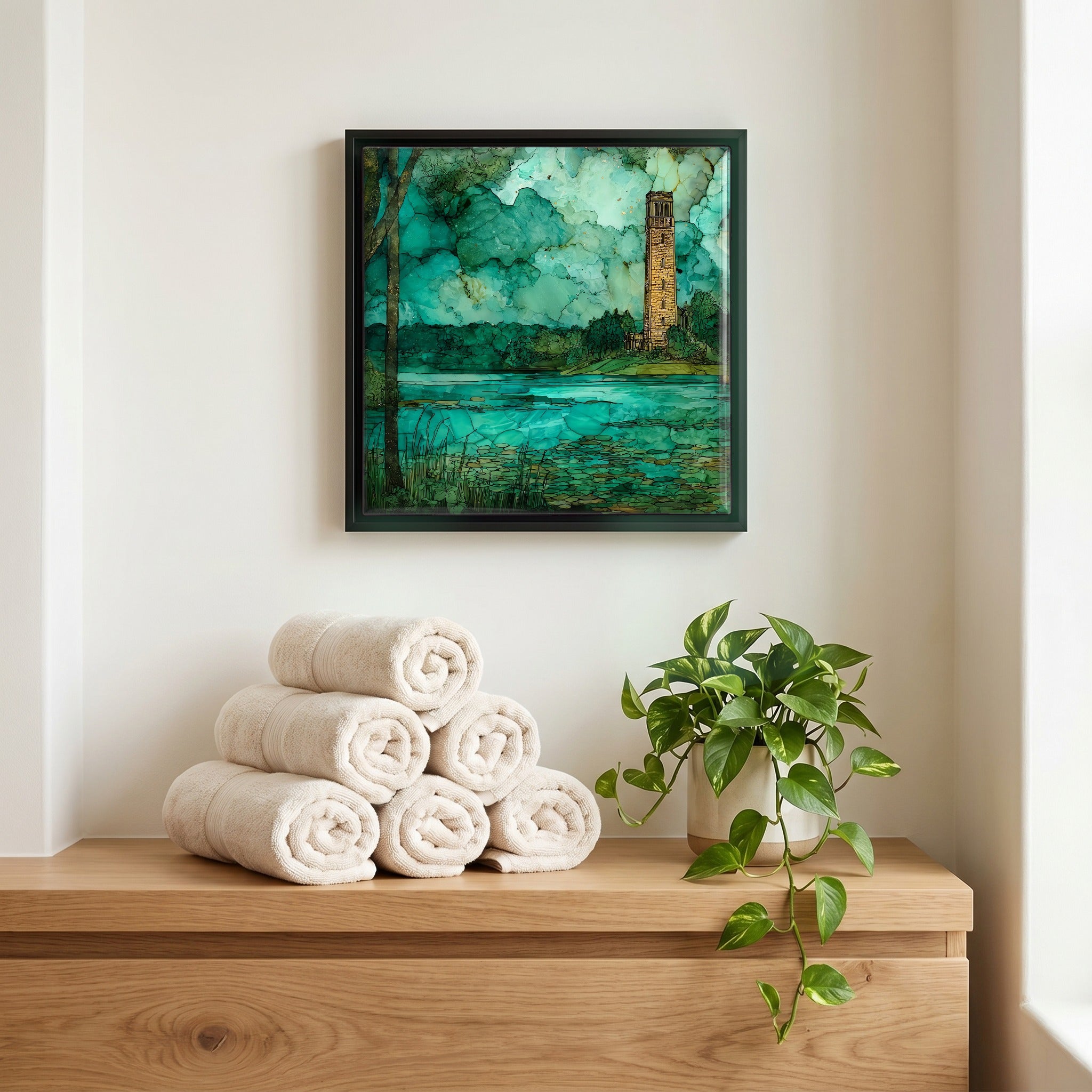 A quiet corner of the bath.