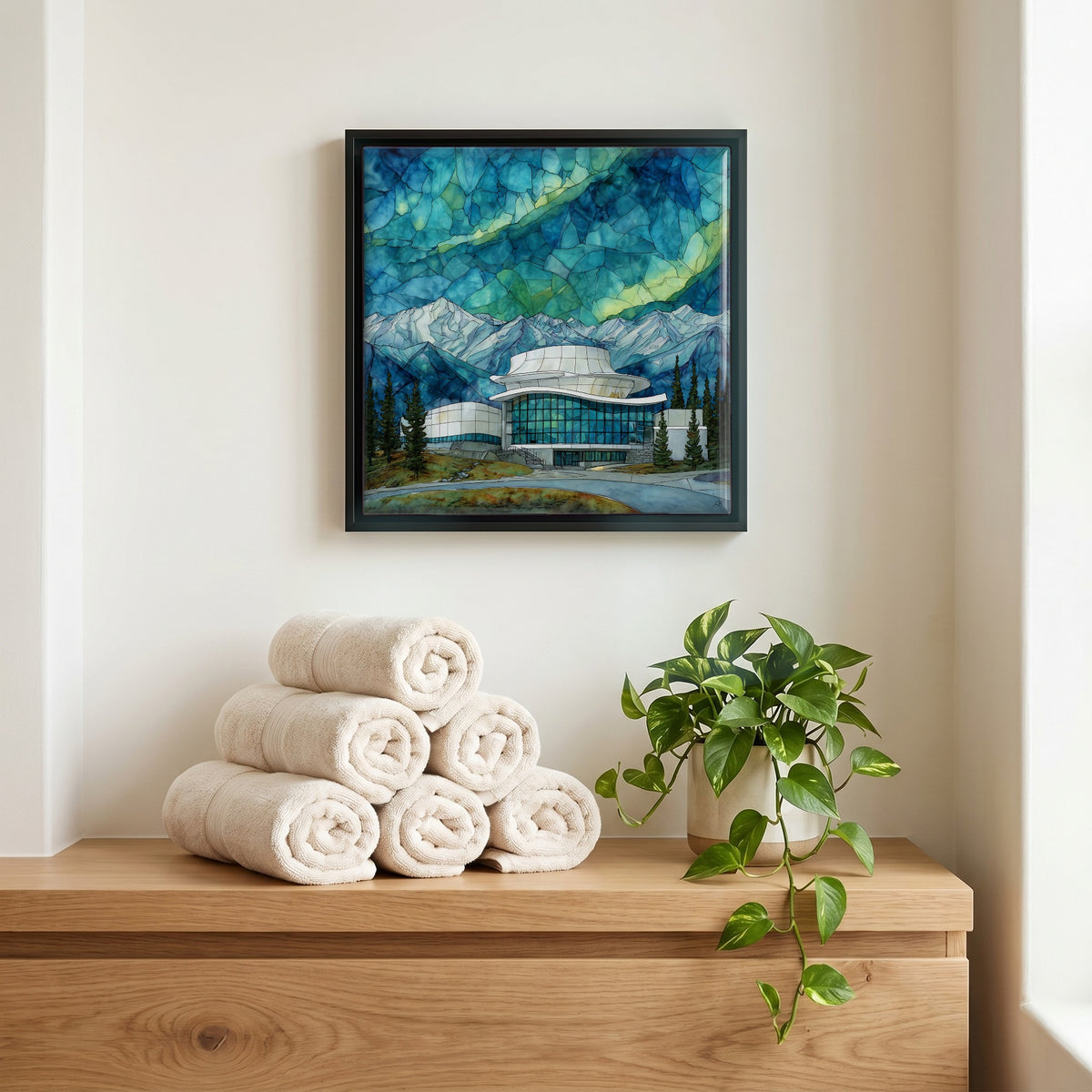 A quiet corner of the bath.