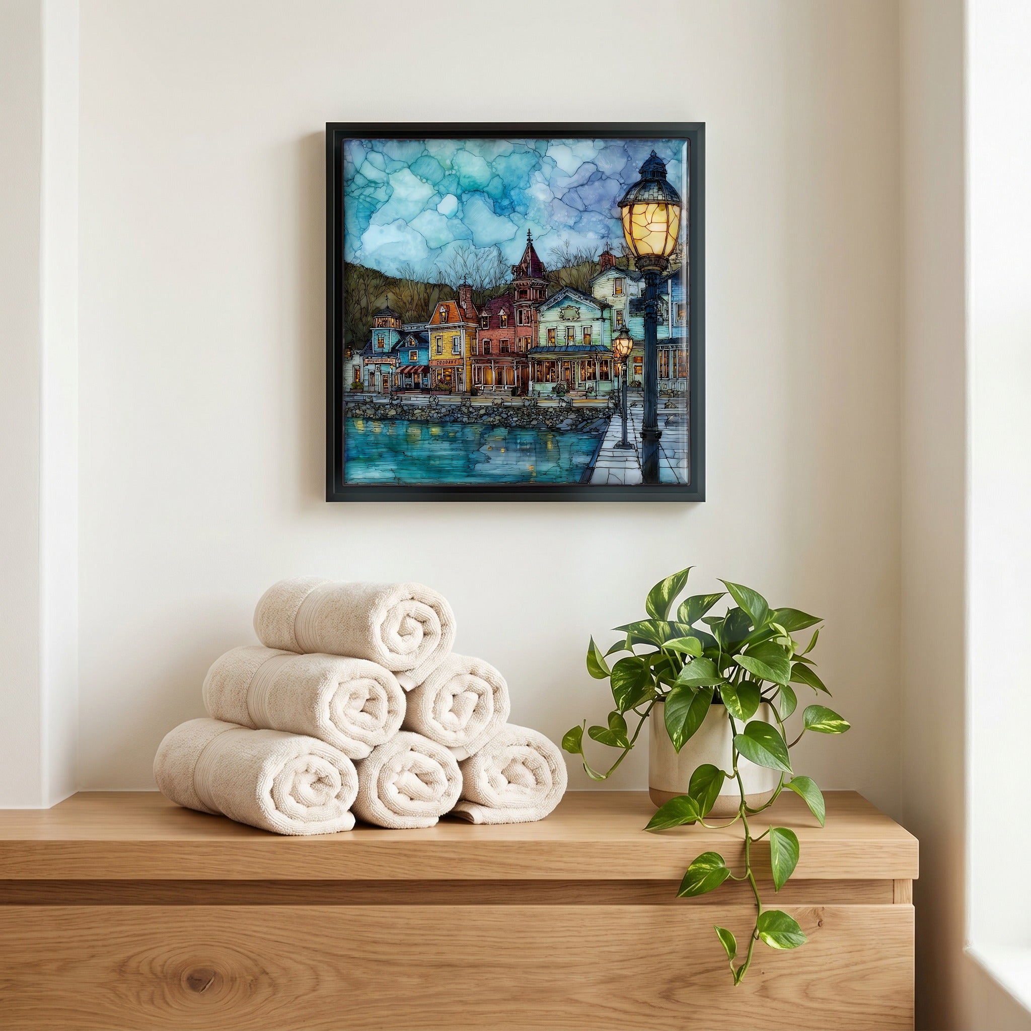 A quiet corner of the bath.