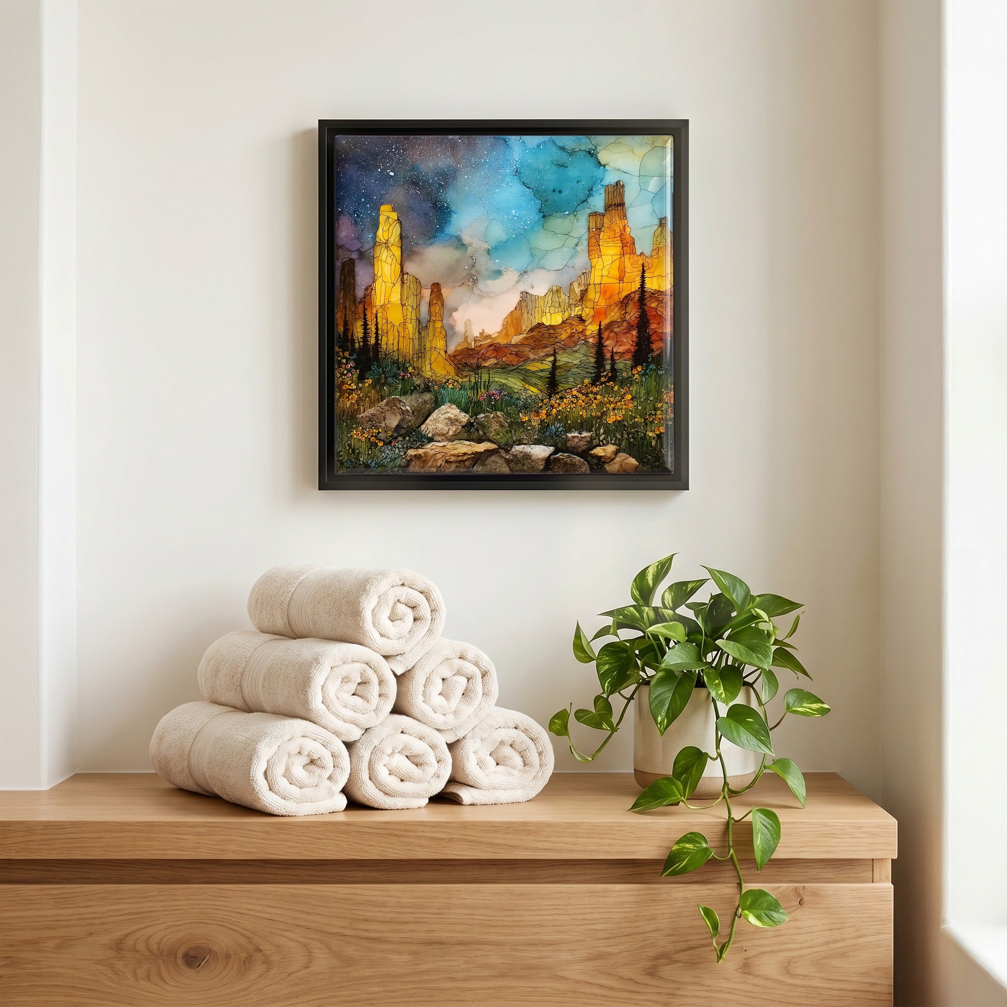 A quiet corner of the bath.