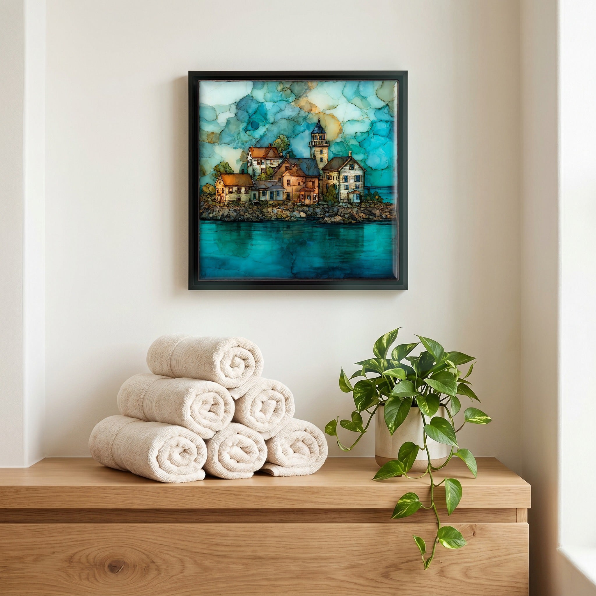 A quiet corner of the bath.