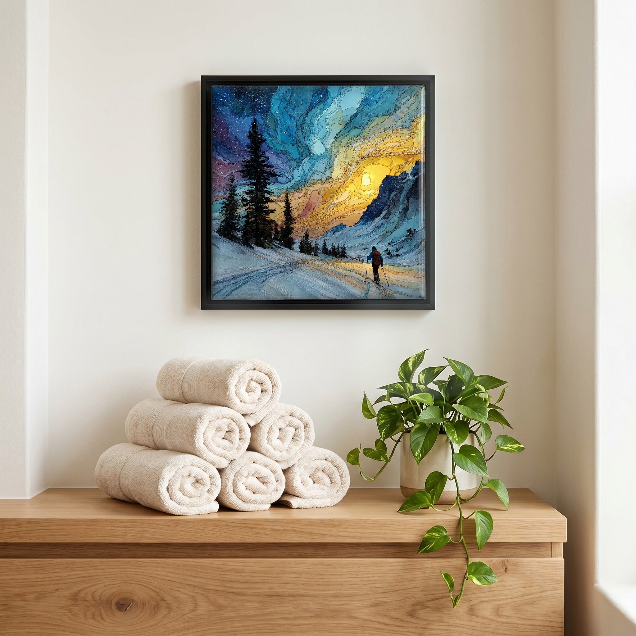 A quiet corner of the bath.
