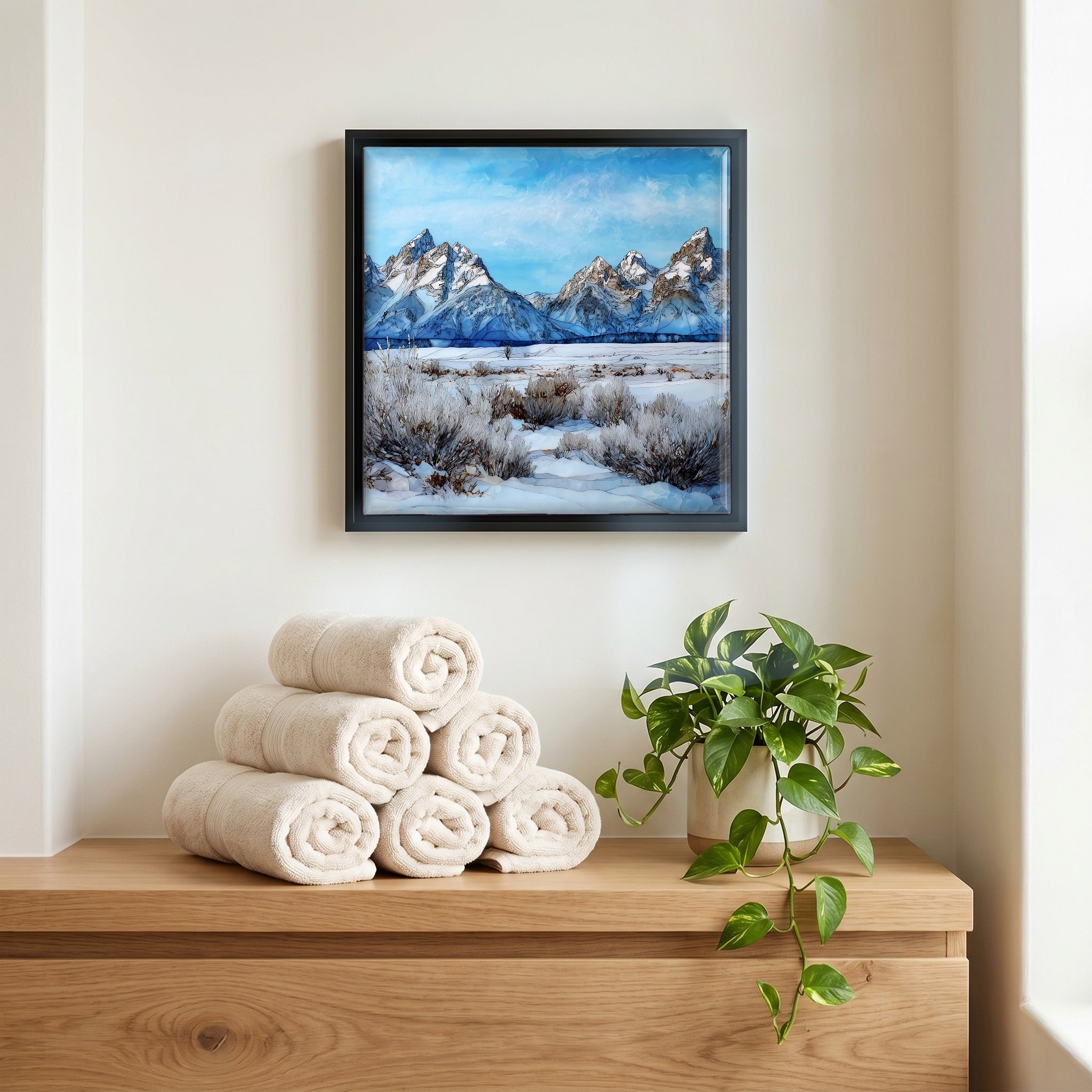 A quiet corner of the bath.