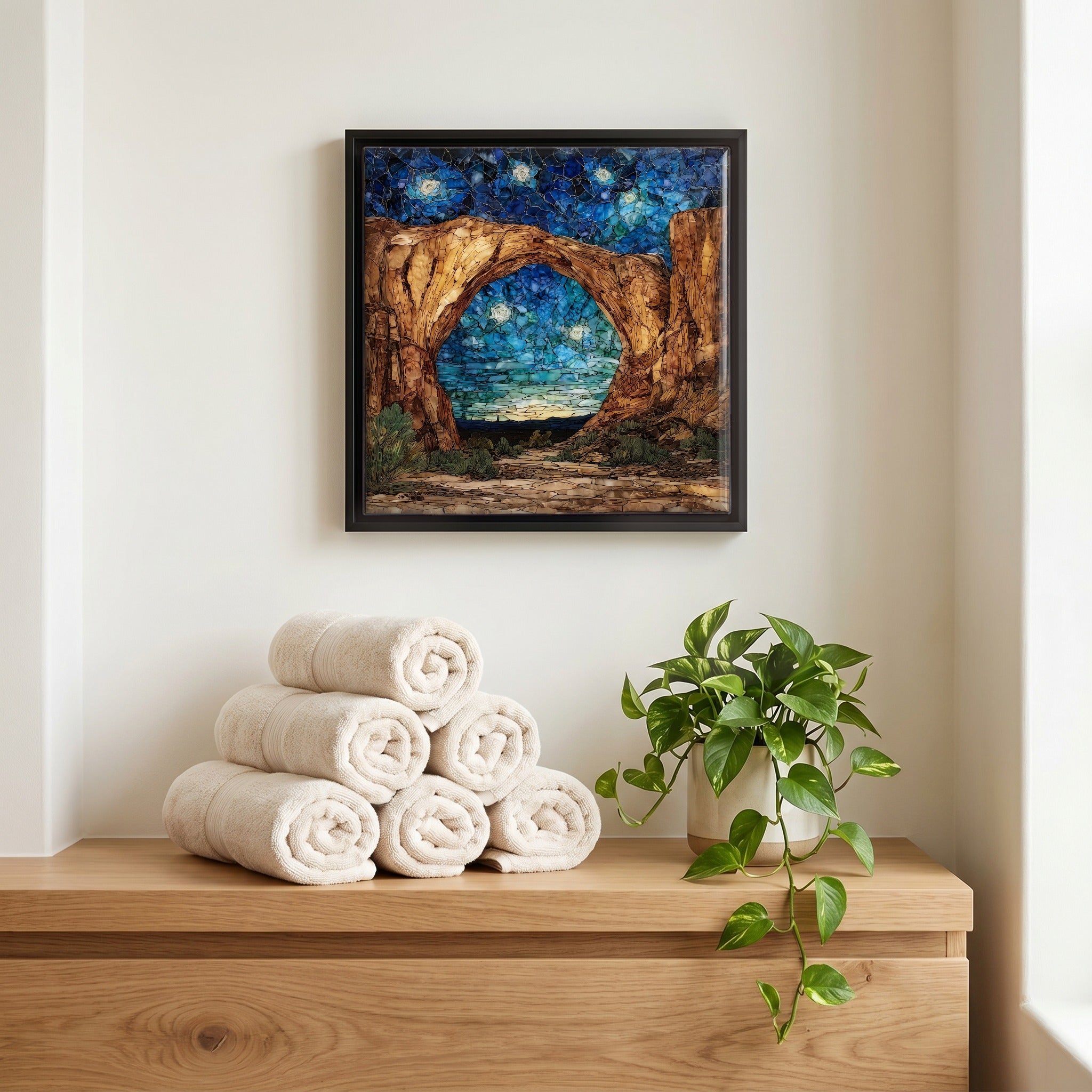 A quiet corner of the bath.