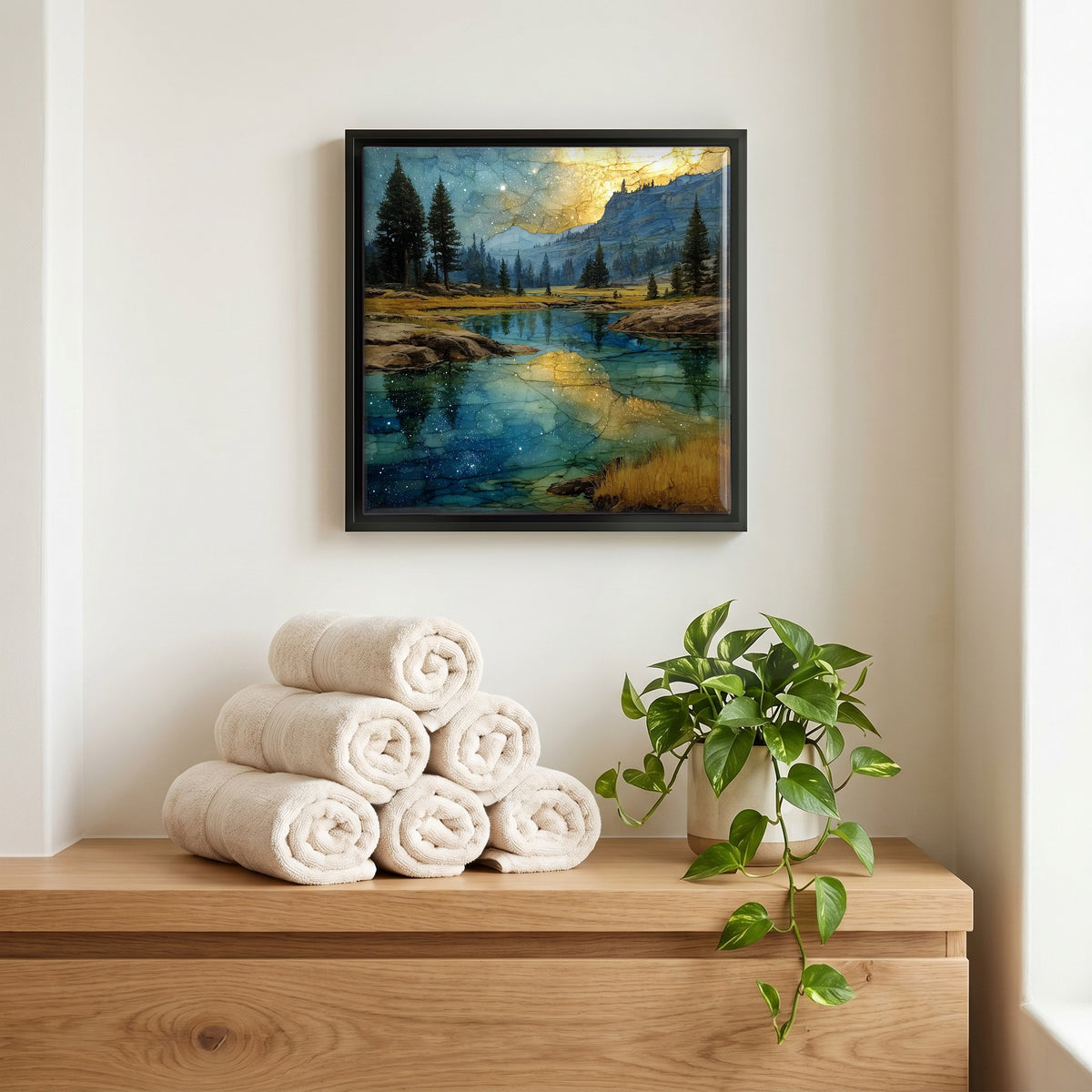 A quiet corner of the bath.