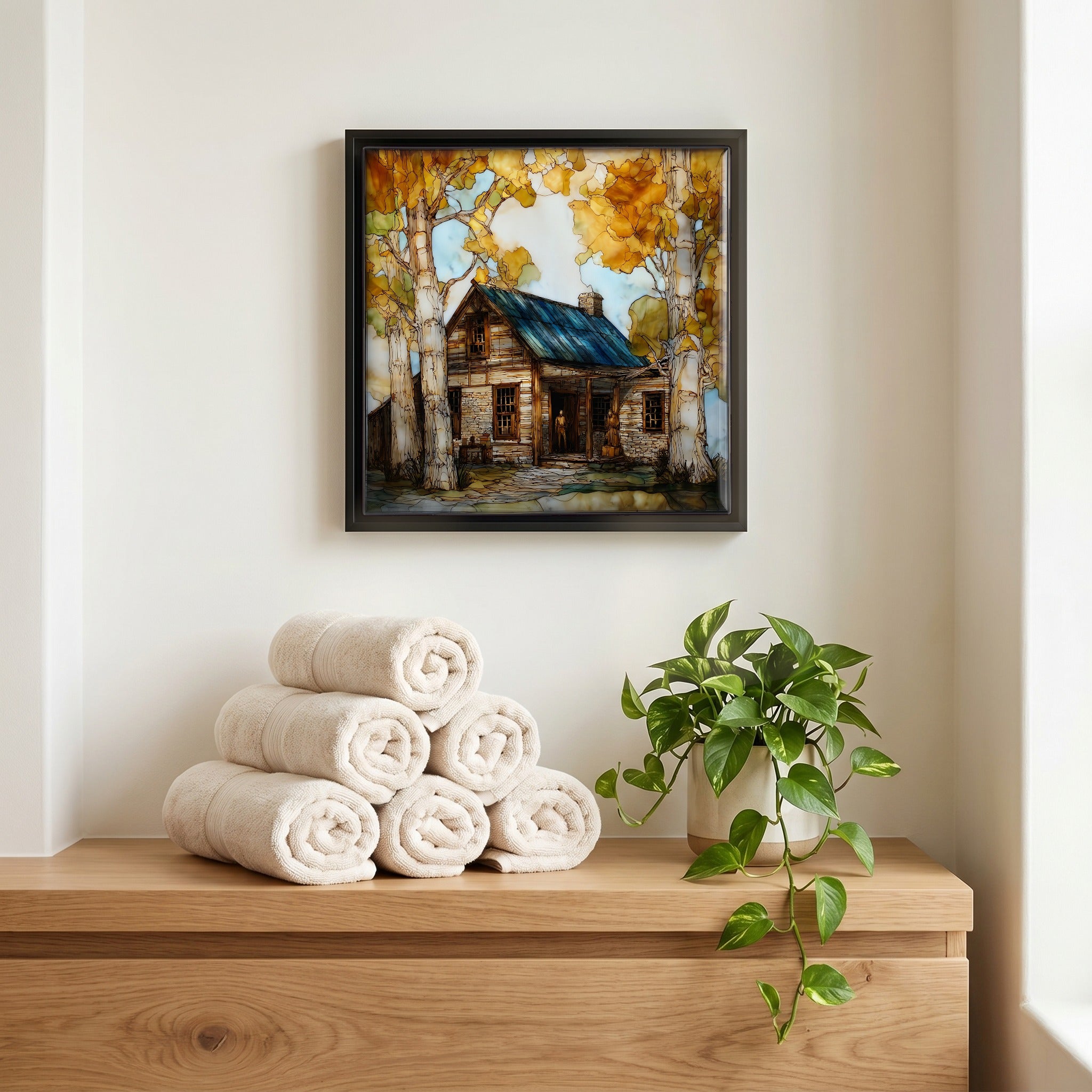 A quiet corner of the bath.