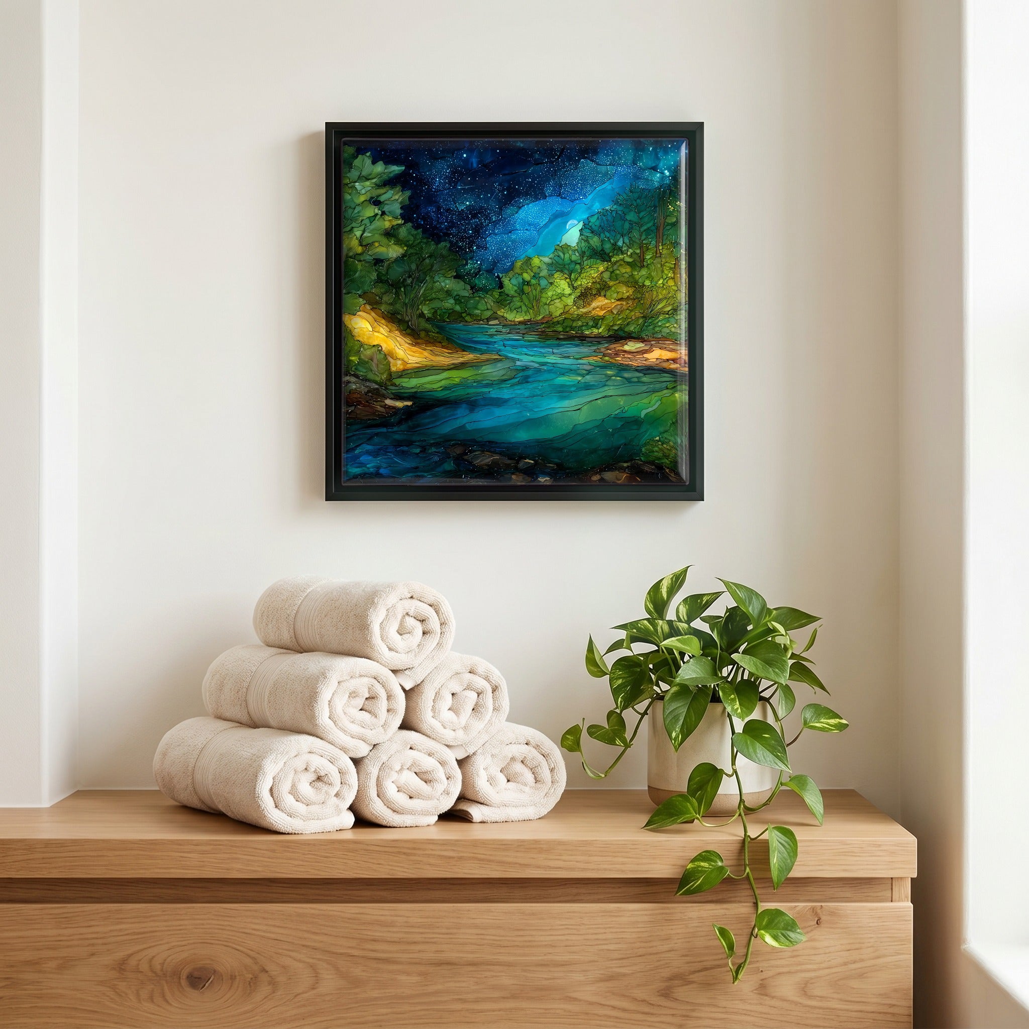 A quiet corner of the bath.