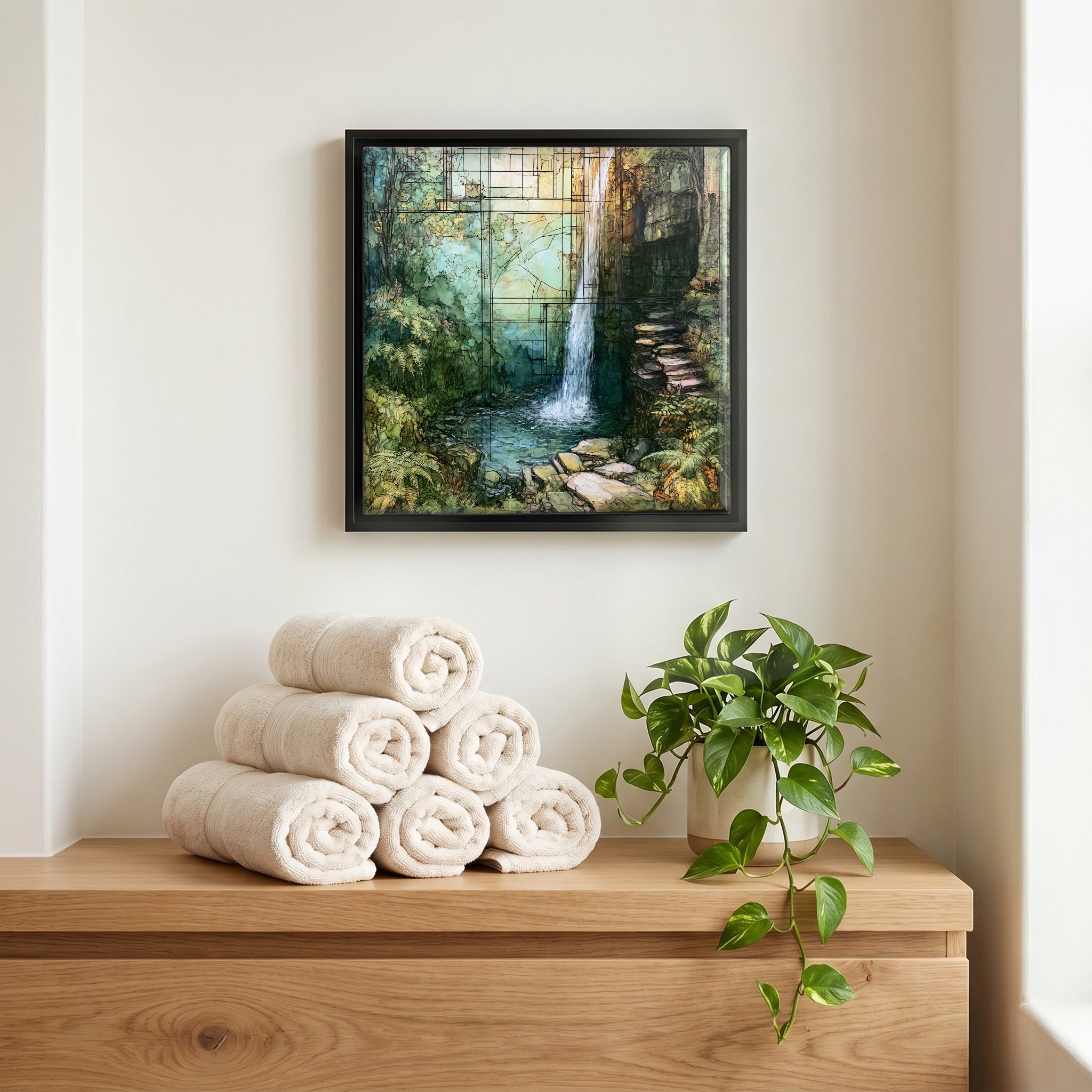 A quiet corner of the bath.
